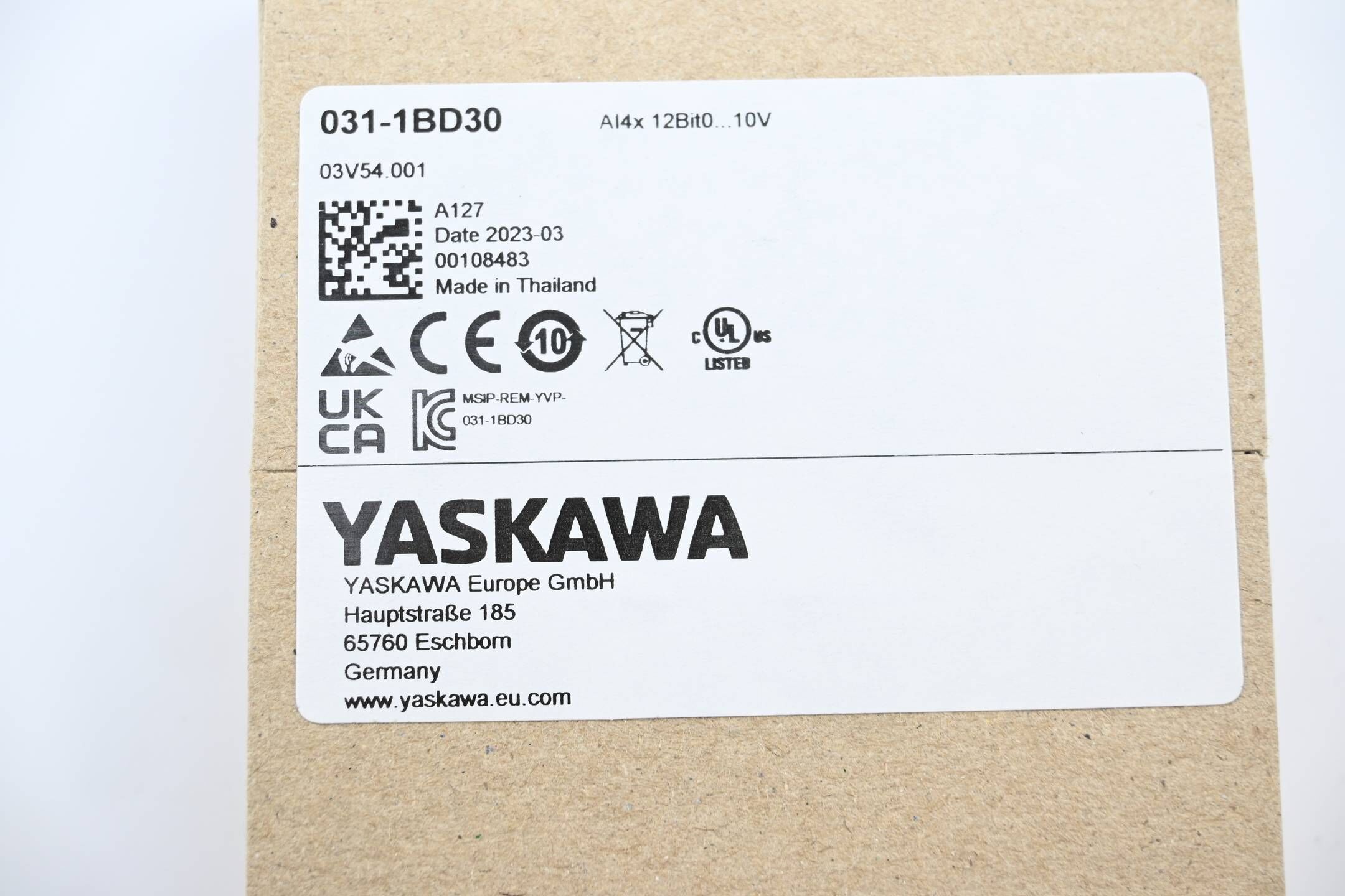 Yaskawa Analoge Eingabe 031-1BD30