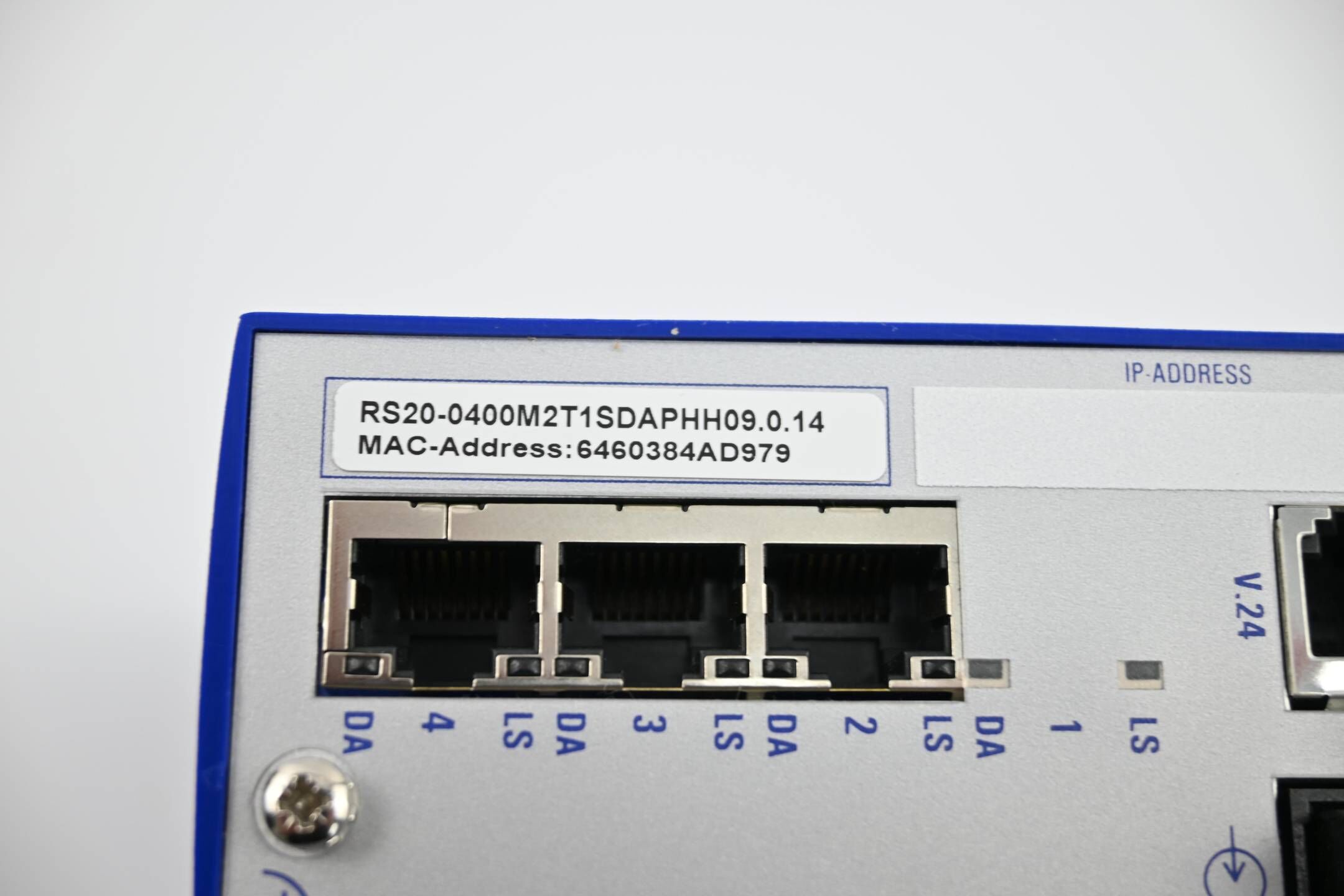 Hirschmann RS20 Rail Switch RS20-0400M2T1SDAPHH09.0.14