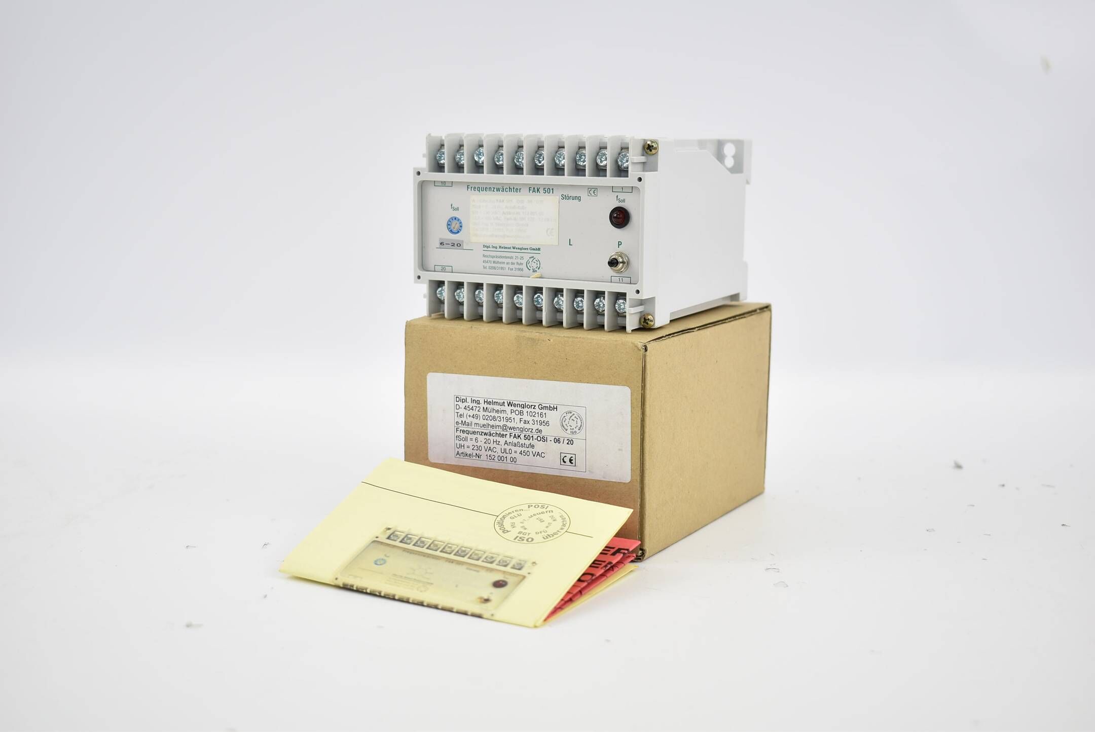 Wenglor Frequenzwächter FAK 501 FAK 501-OSI-06/20 ( 15200100 )