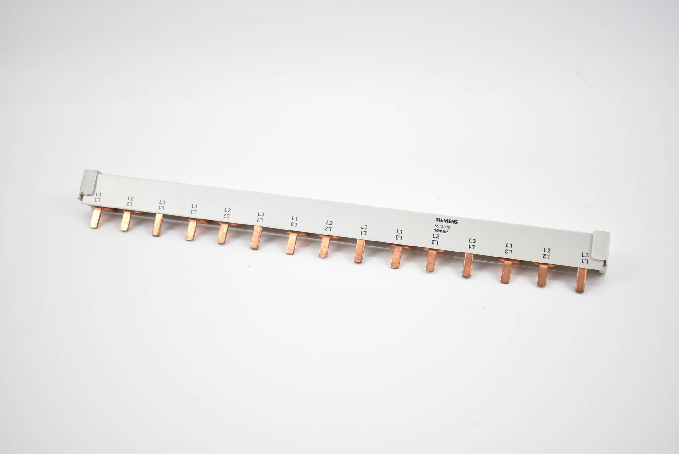 Siemens Stiftsammelschiene berührungssicher 5ST3710 ( 5ST3 710 ) 26,9cm ( 16mm² )
