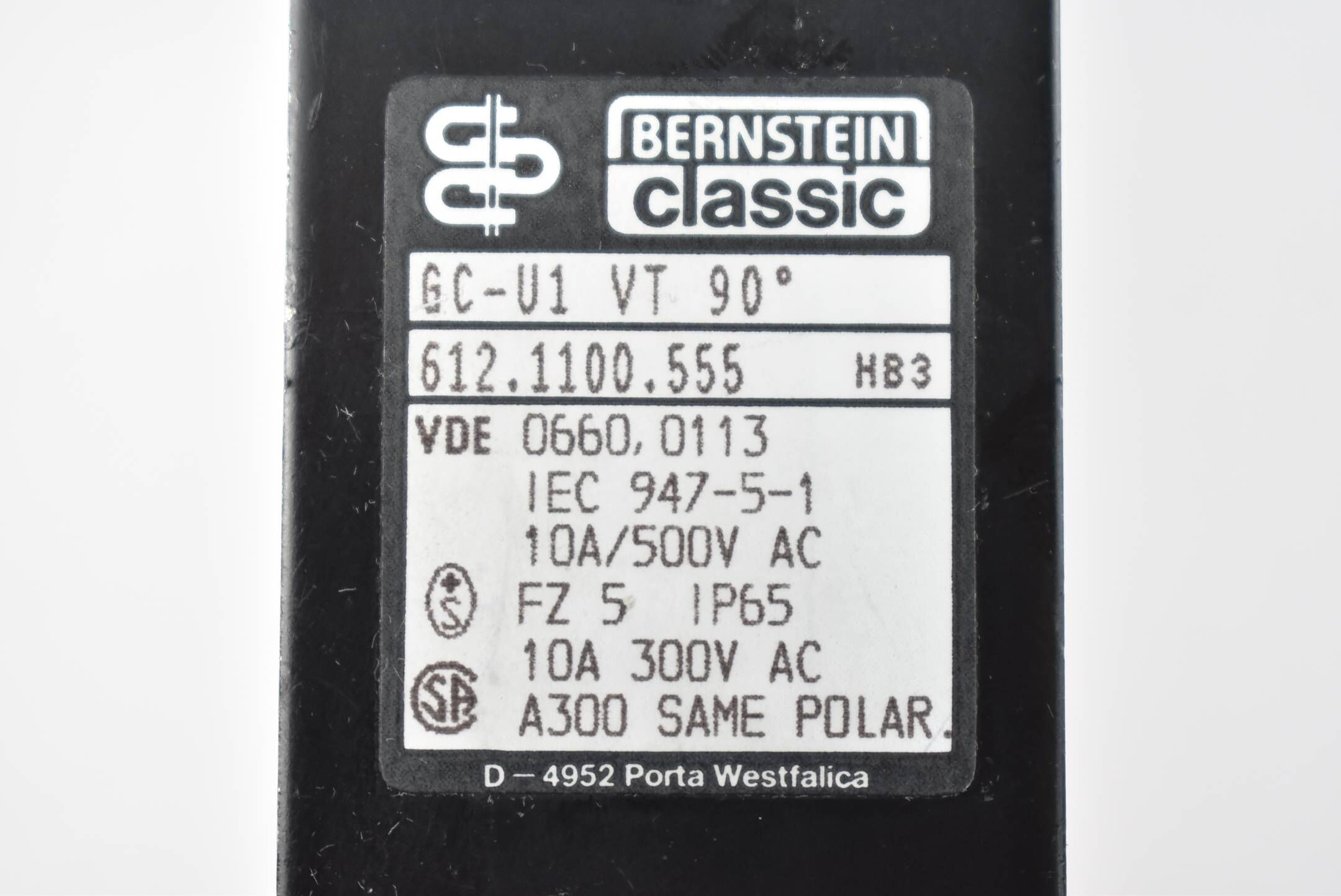 Bernstein Classic Sicherheitsschalter GC-U1 90° ( 612.1100.555 )