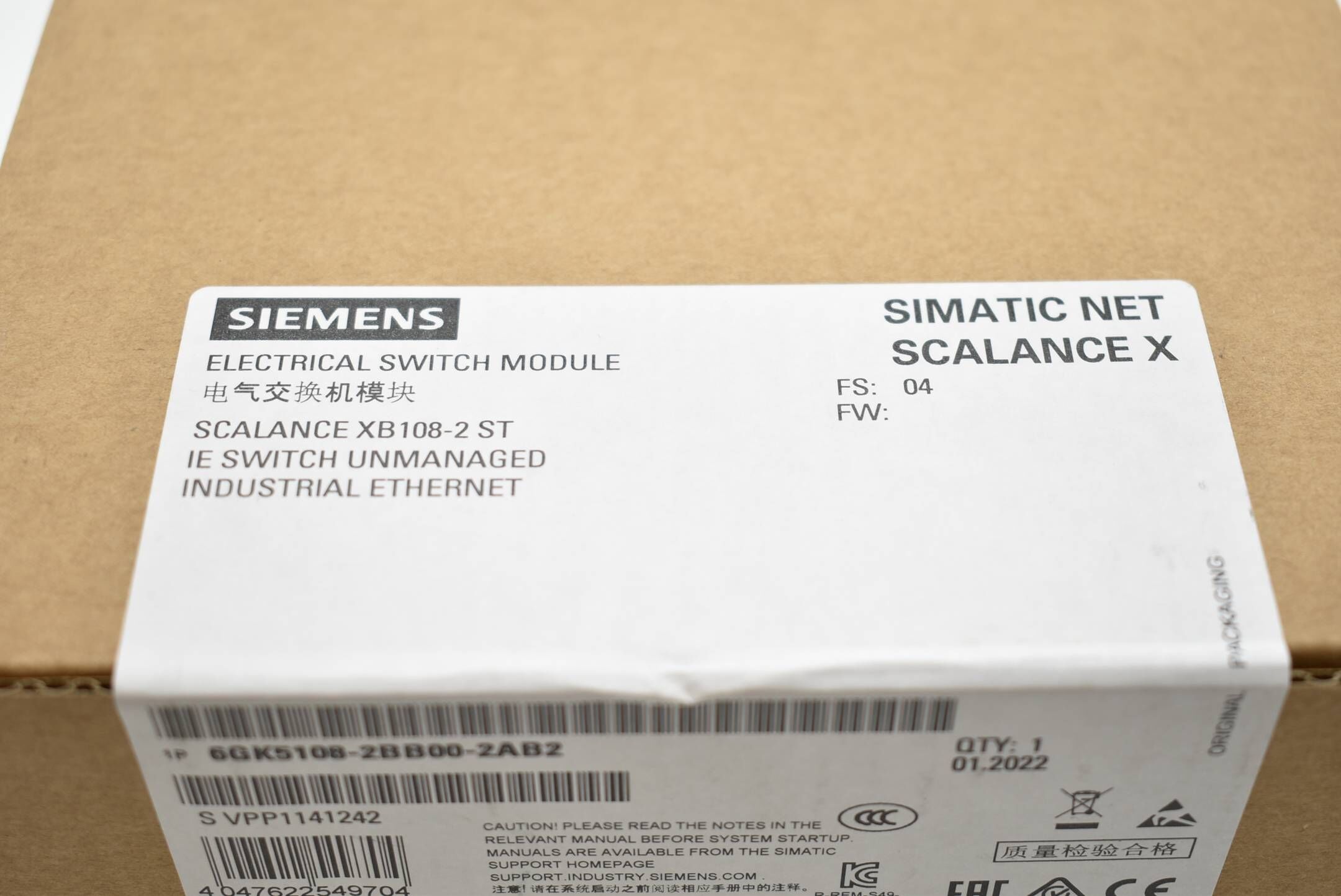 Siemens simatic NET Scalance X 6GK5108-2BB00-2AB2 ( 6GK5 108-2BB00-2AB2 ) FS.4