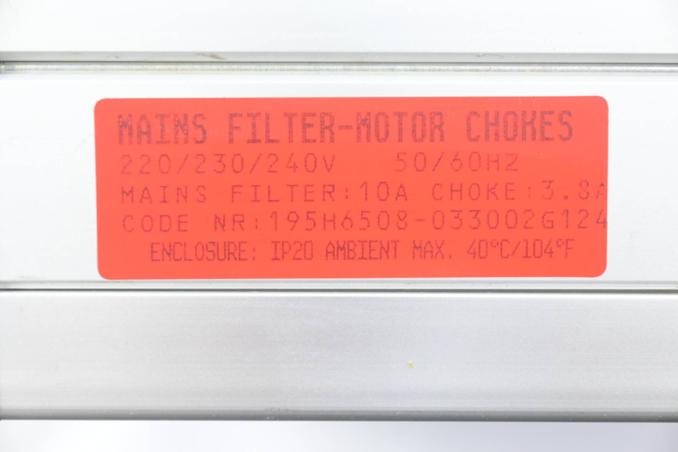 Danfoss Frequenzumrichter VLT 2015 ( 195H0115 ) inkl. Netzfilter 195H6508