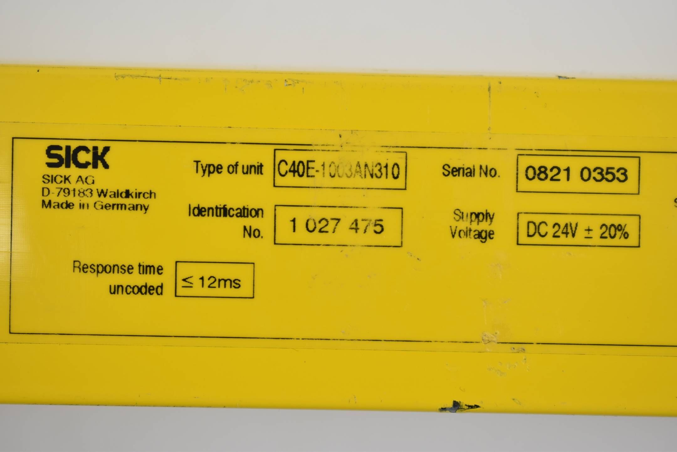 Sick C4000 Eco Empfänger Sicherheits-Lichtvorhang C40E-1003AN310 ( 1027475 )
