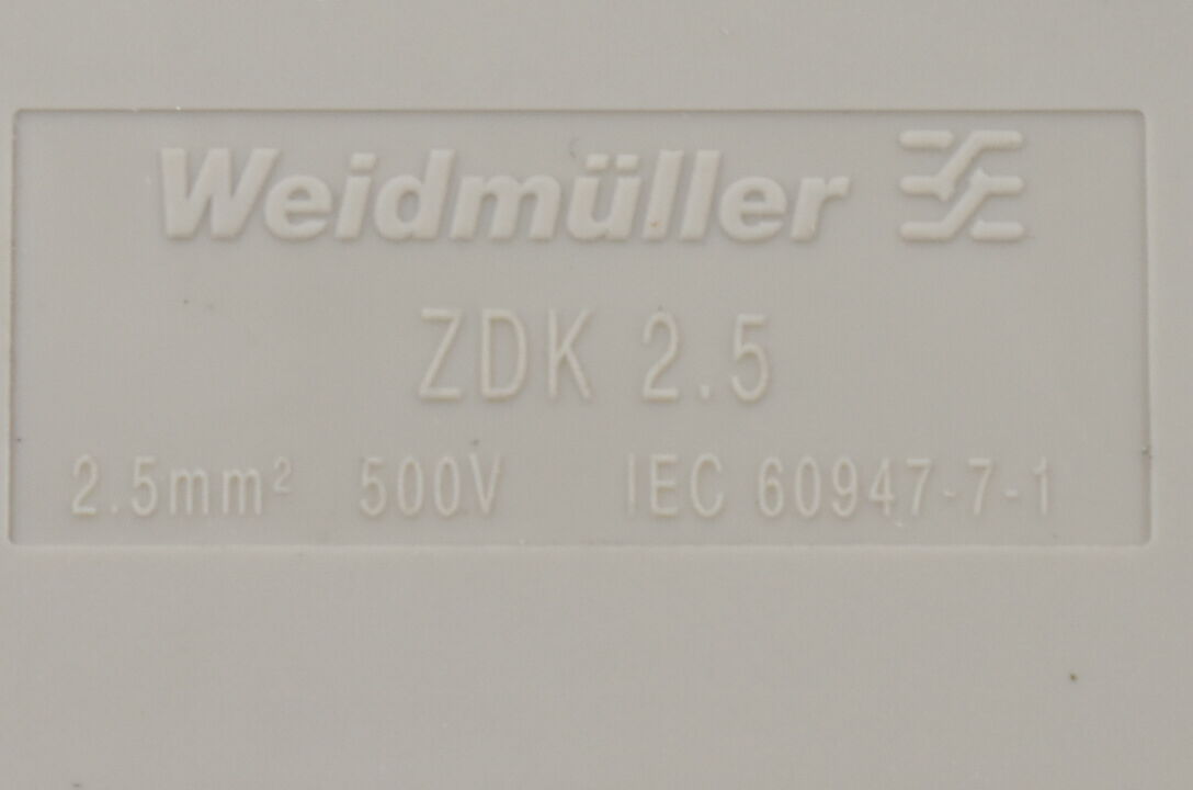Weidmüller Reihenklemmen ZDK 2,5 ( VE 22 Stück )