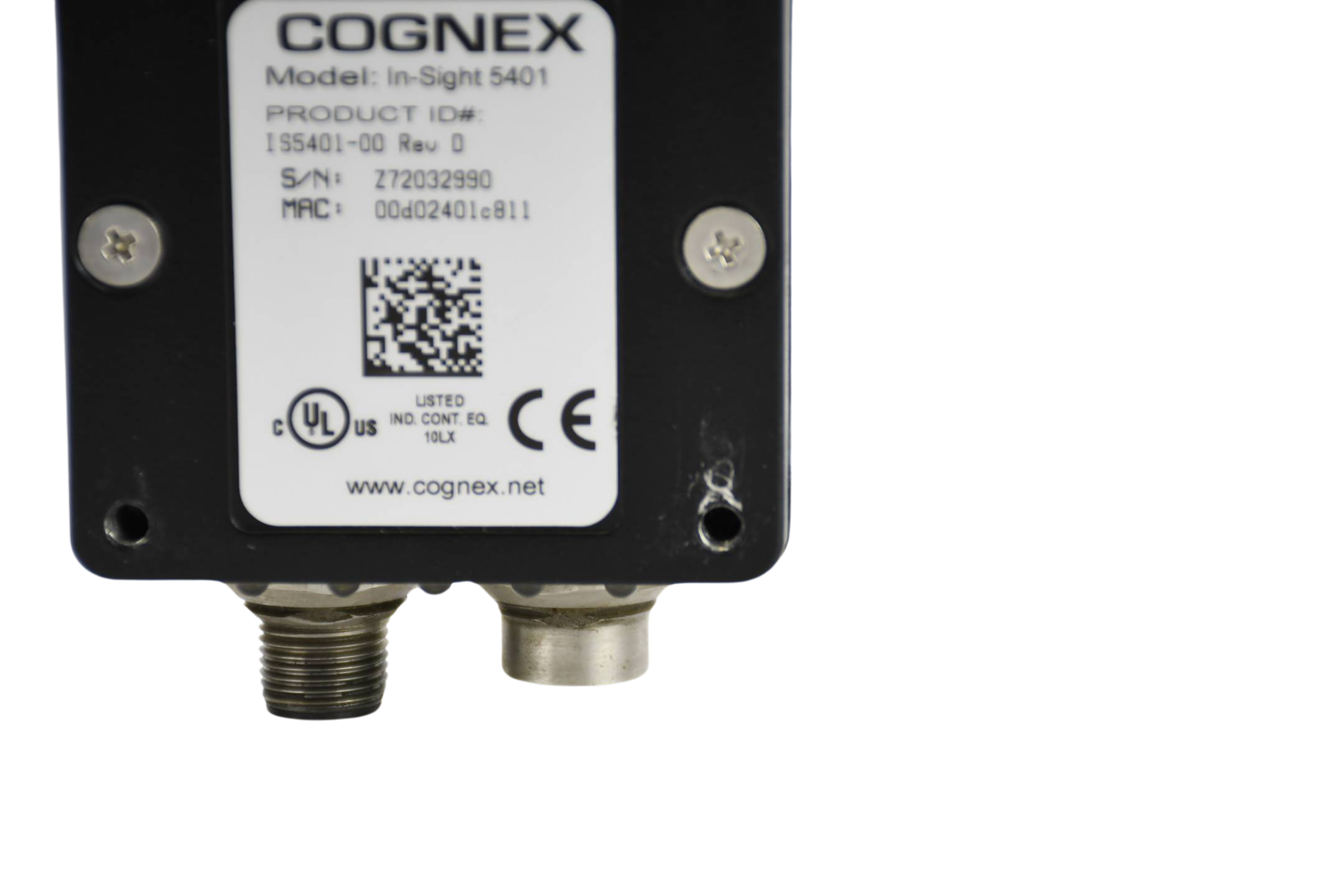 Cognex In-Sight ® Standard 5000 Series Vision System 5401 ( IS5401-00 ) Rev D