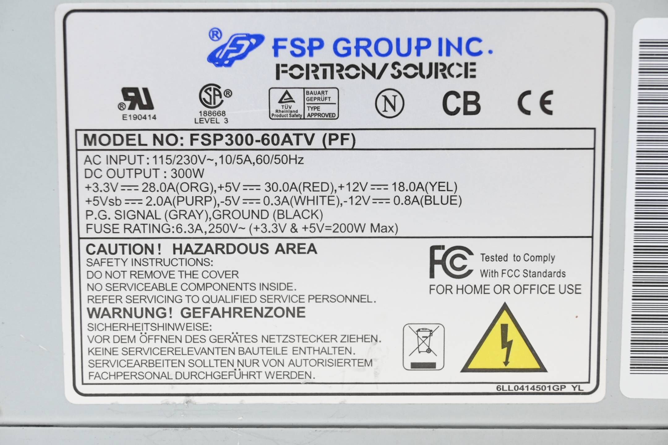 FSP Group Inc. Netzteil FSP300-60ATV