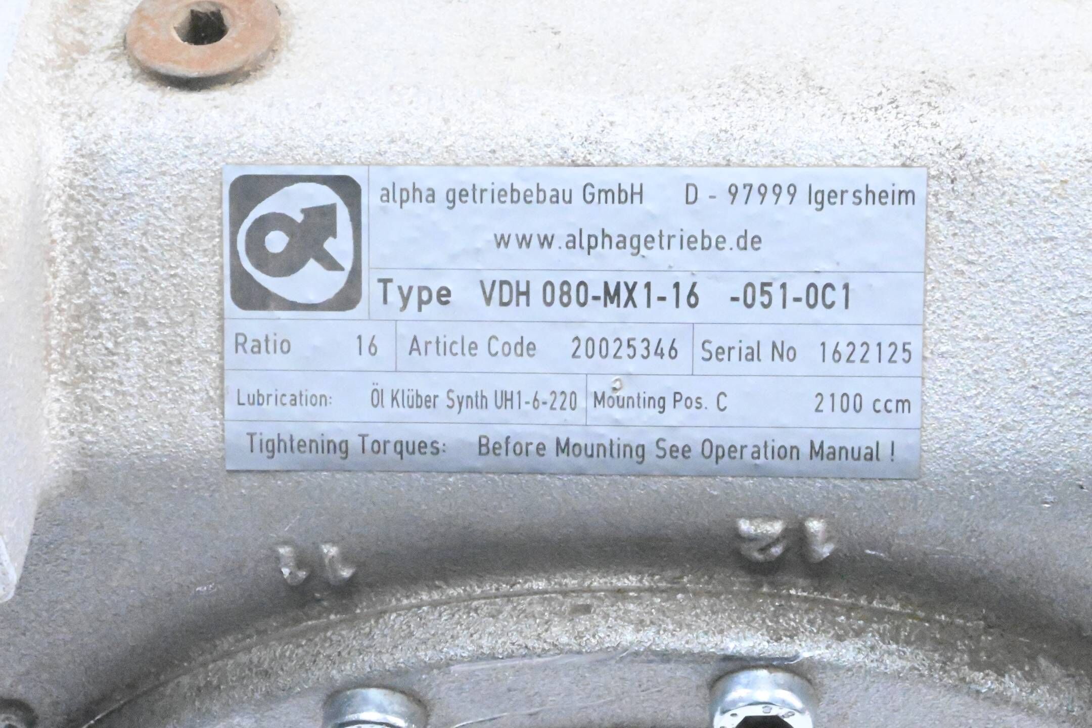 Siemens Simotics S 1FK7063-5AF71-1FH0 inkl. Getriebe VDH 080-MX1-16-051-0C1