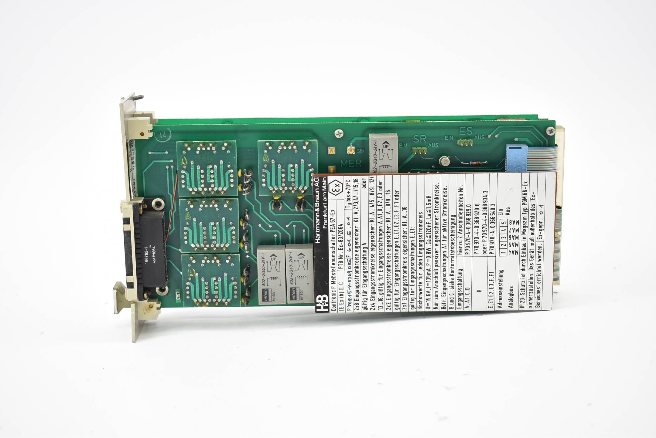 Hartmann & Braun AG Contronic P Messstelleumschalter PEA 67-Ex