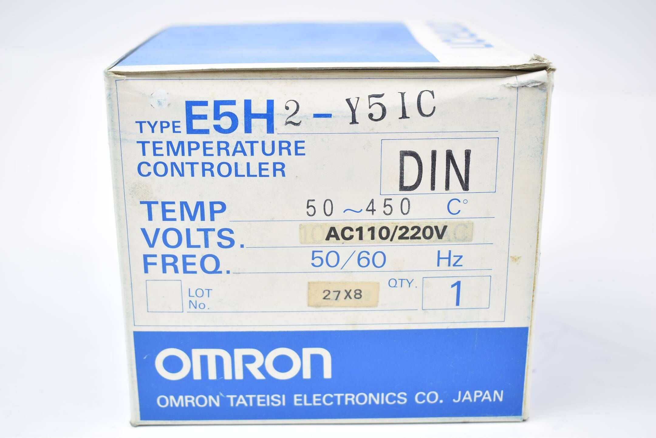 Omron Temperature Controller E5H2-Y5IC DIN 50-450 °C 110 / 220 VAC