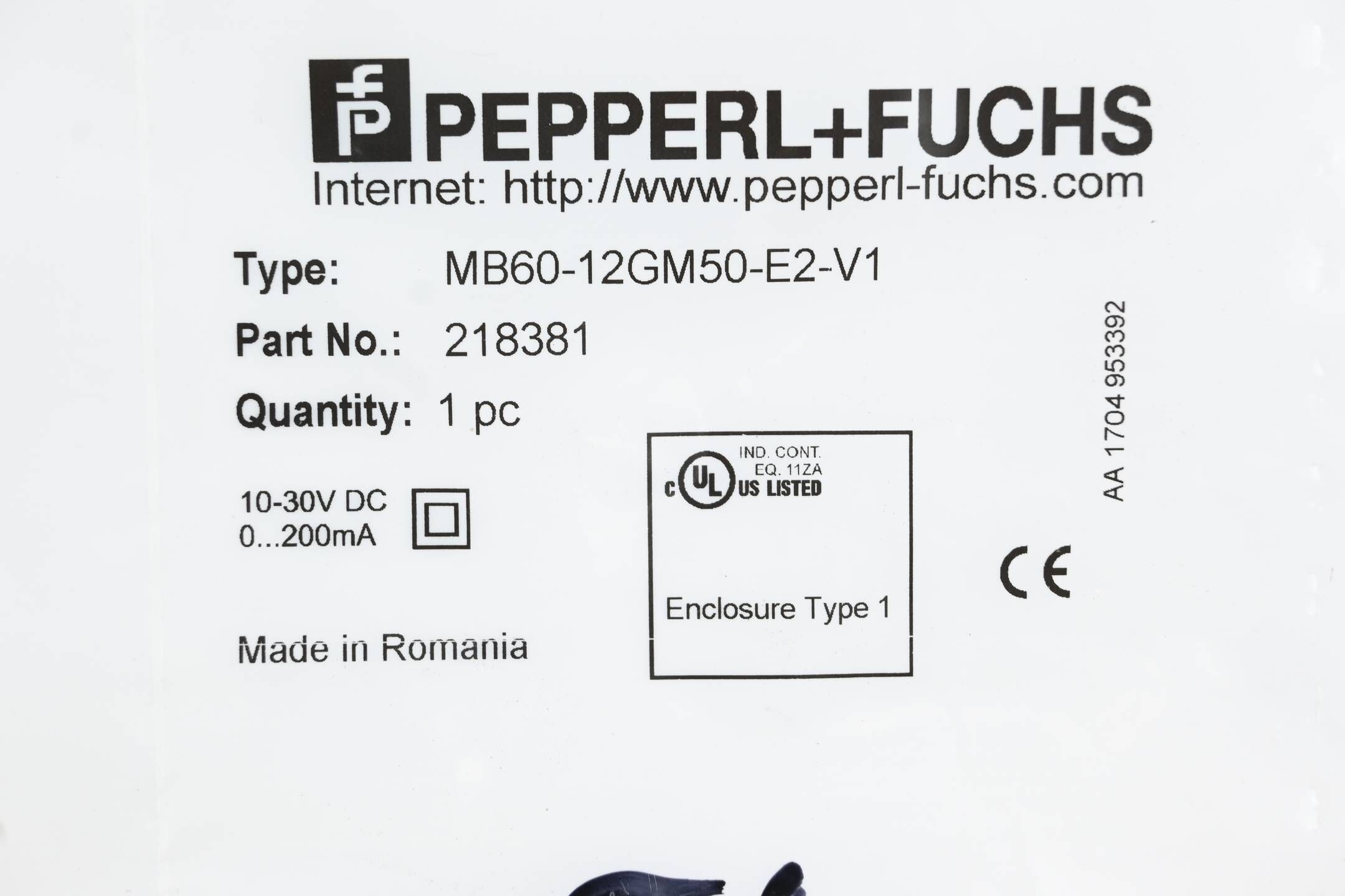 Pepperl+Fuchs Induktiver Sensor MB60-12GM50-E2-V1 ( 218381 )