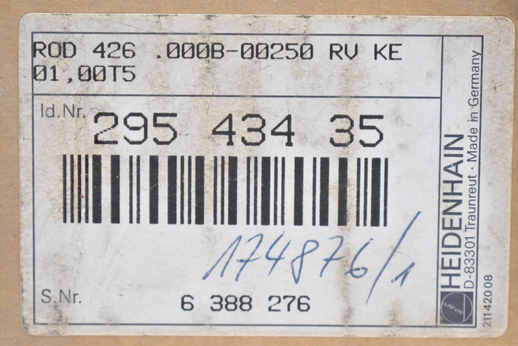 Heidenhain Drehgeber ROD 426.000B-250 ( 295 434 35 ) 295434-35  T9