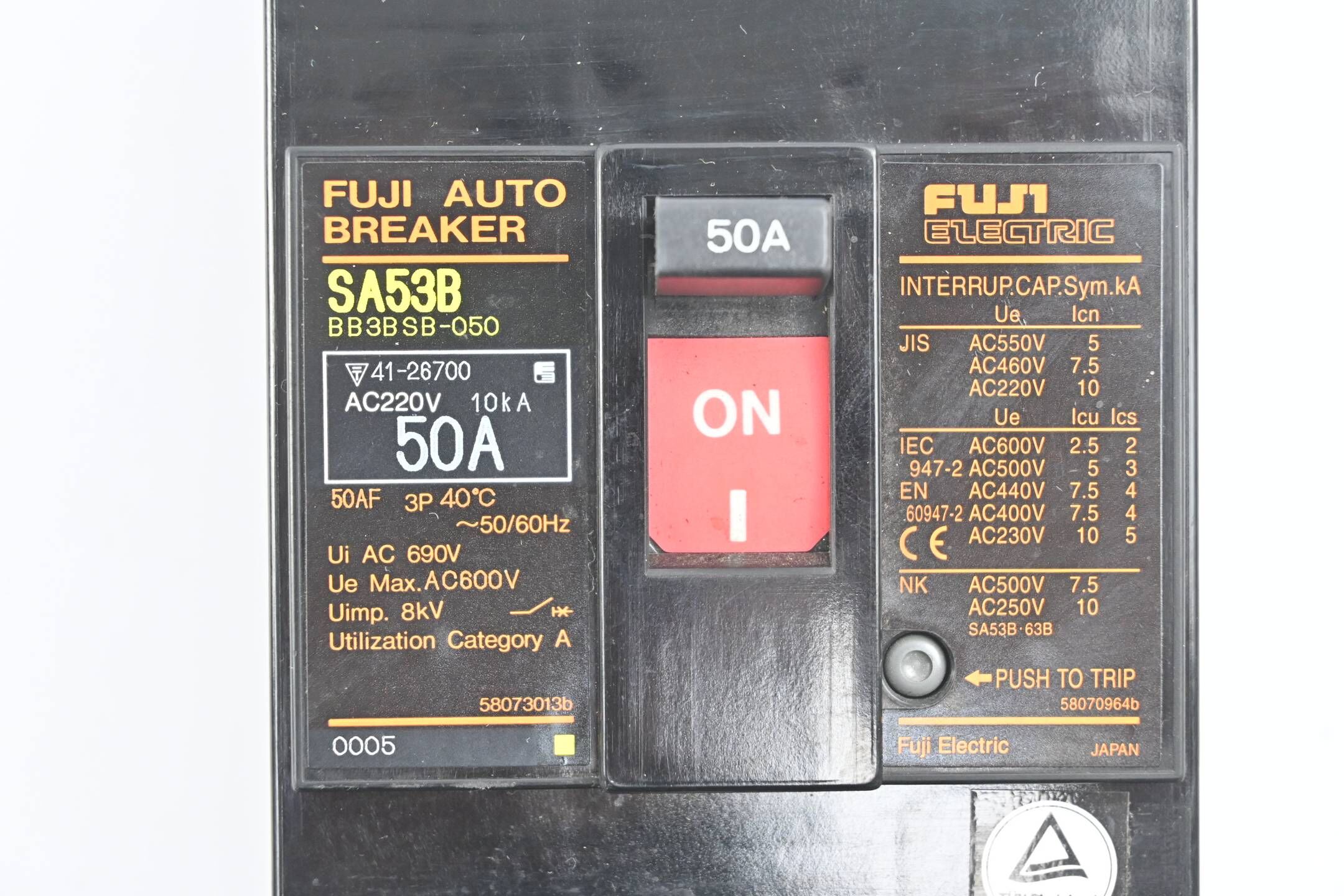 Fuji Electric Leistungsschalter SA53B ( BB3BSB-050 )