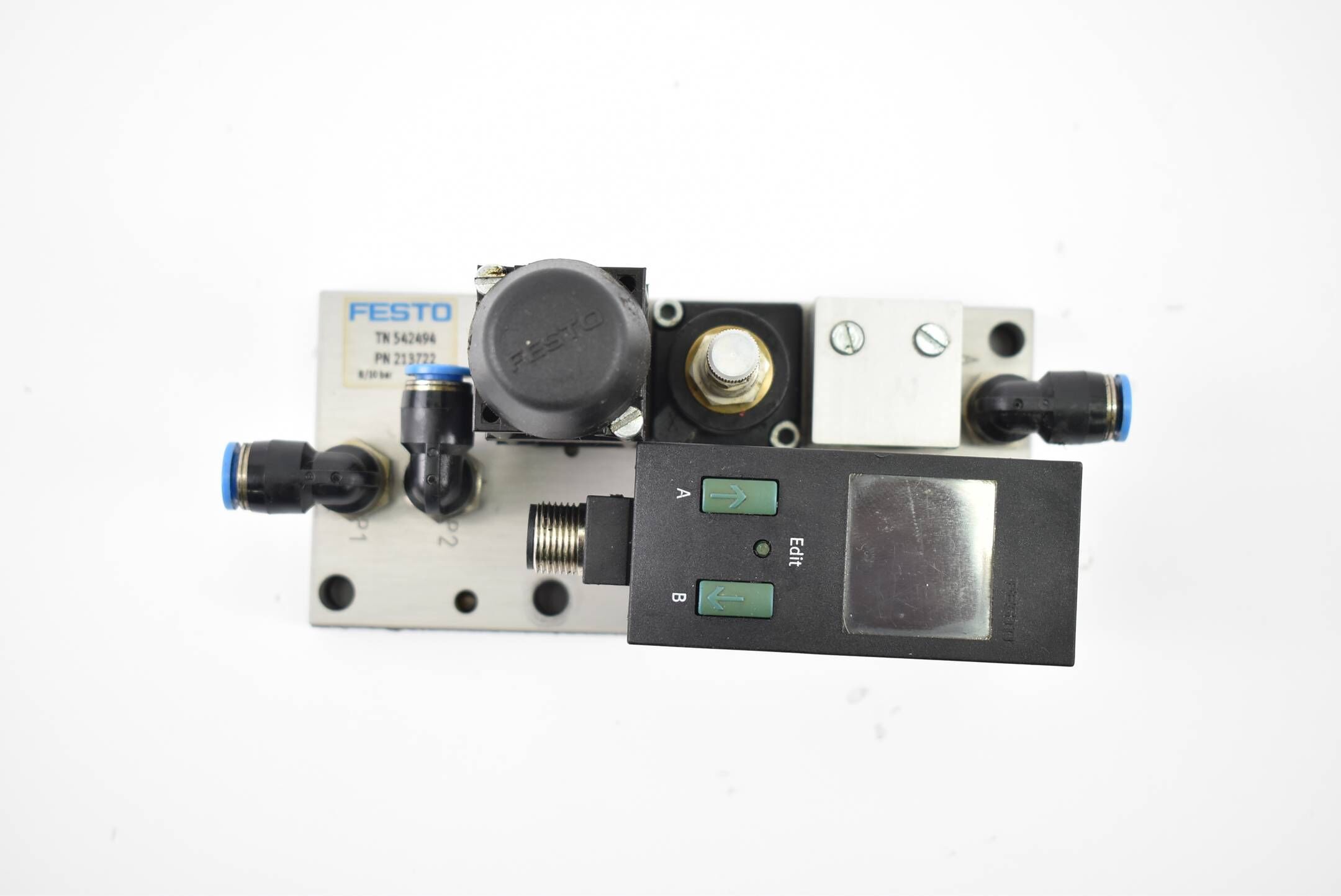 Festo 542494 + H-3,3-SA ( 13027 ) + Drucksensor 5DE1-D10-G2-R18-L-P2-M12