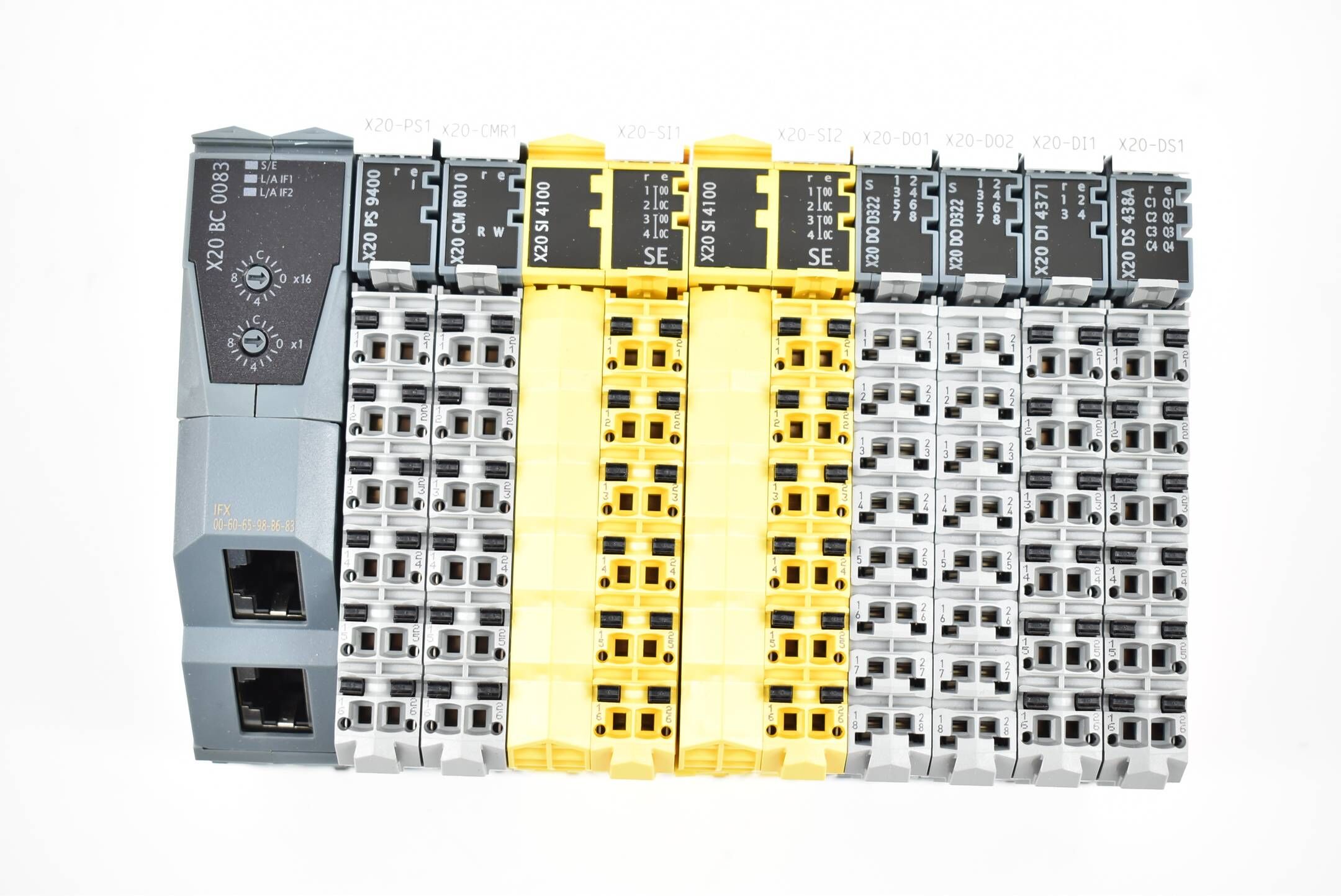 B&R  X20A:443404.019-00 X20BC0083 + X20BB80 + X20PS9400 + X20CMR010 + X20SI4100+
