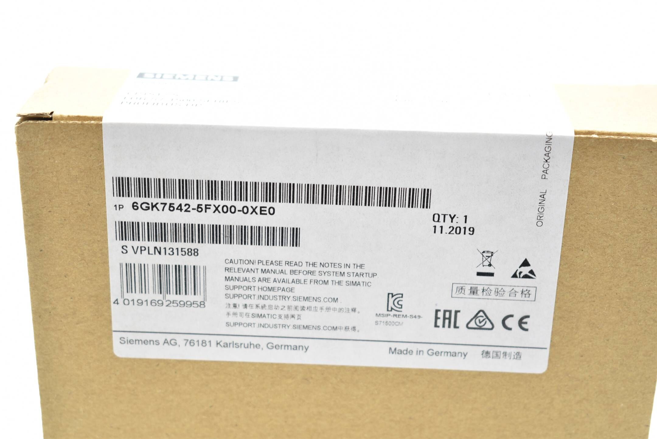 Siemens Simatic NET CP1542 6GK7542-5FX00-0XE0 ( 6GK7 542-5FX00-0XE0 ) E.2