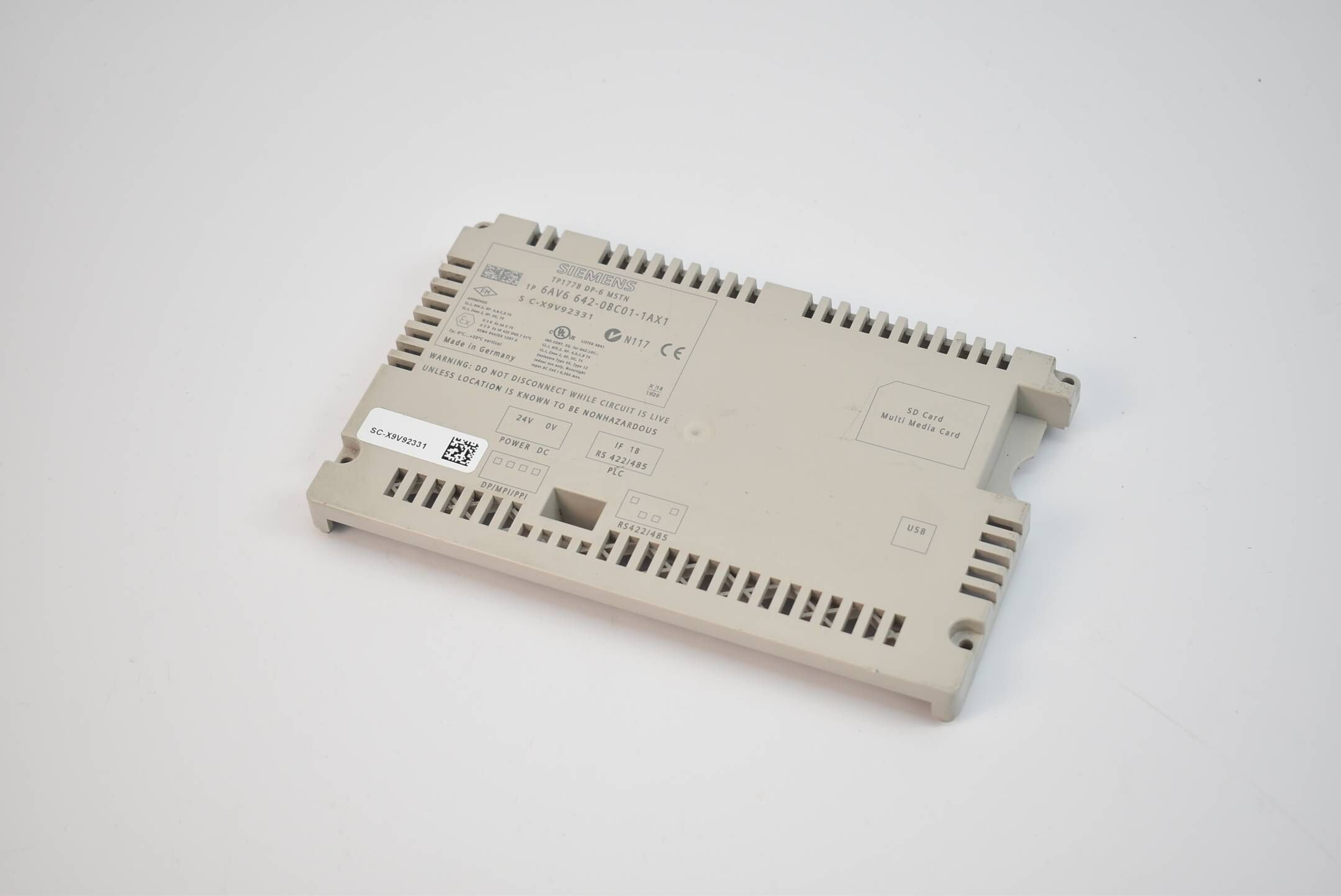 Siemens Backcover TP177B 6AV6 642-0BC01-1AX1 ( 6AV6642-0BC01-1AX1 ) Zustand B