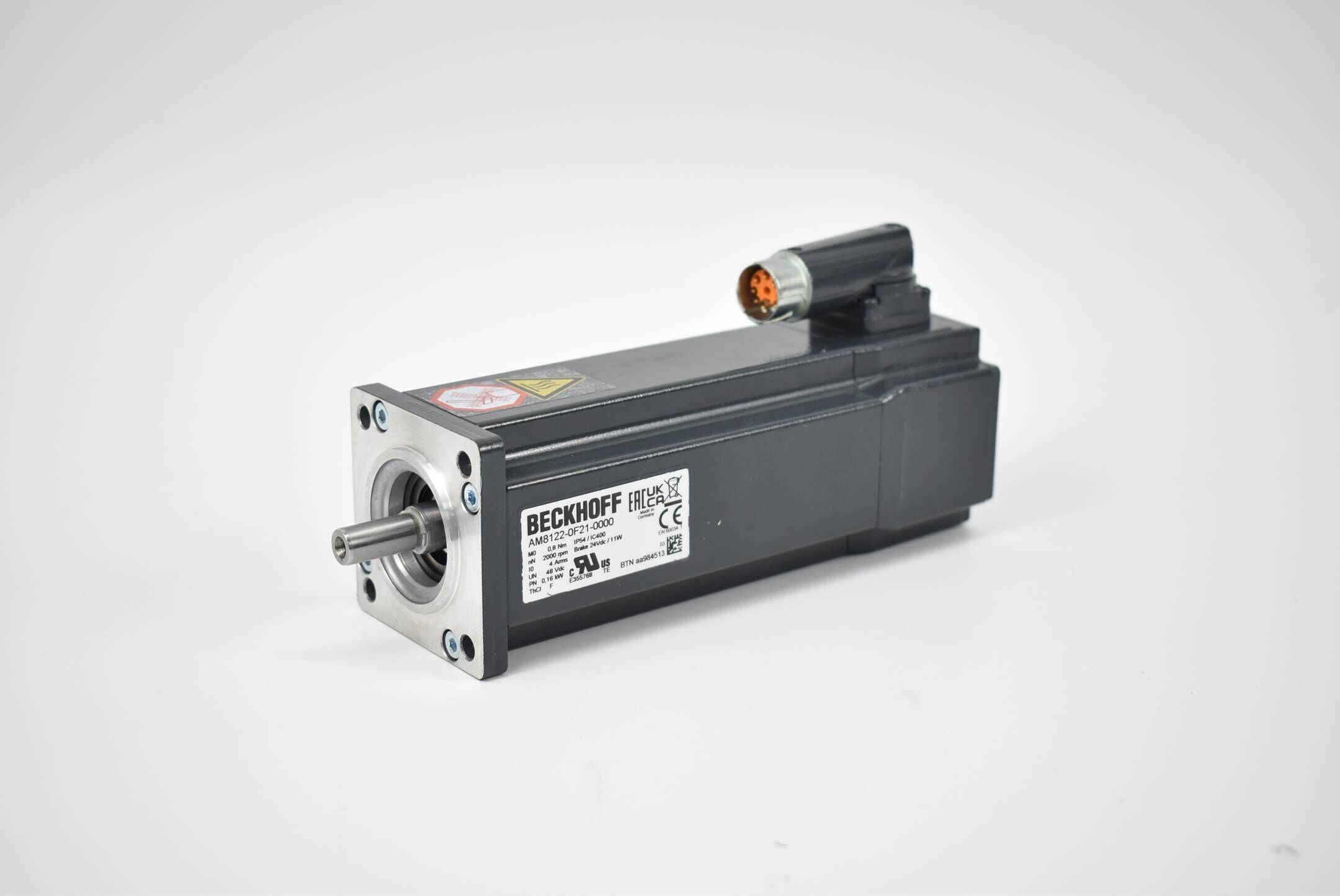 Beckhoff Servomotor AM8122-0F21-0000 ( 2000rpm 24VDC 11W 0,16kW )