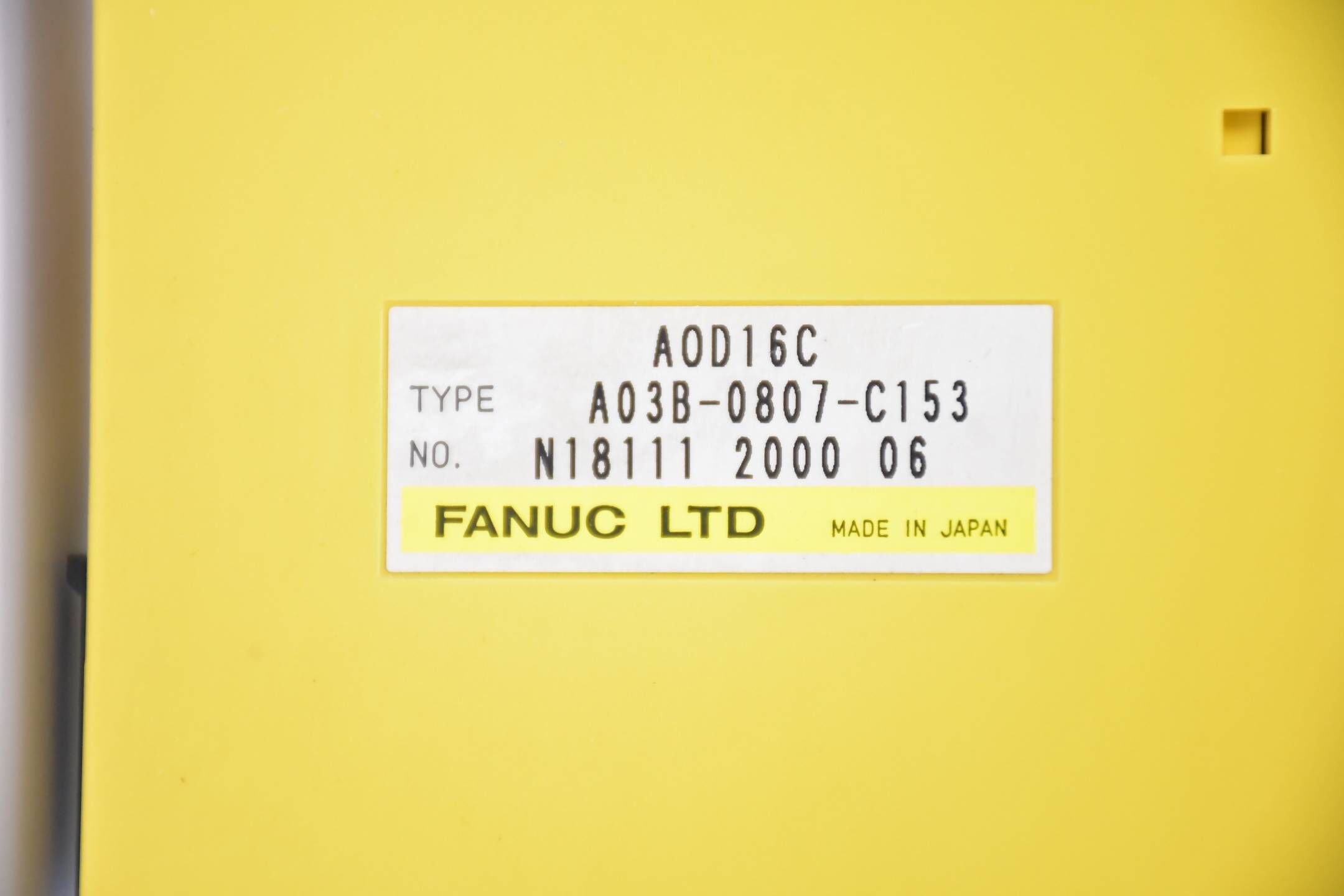 Fanuc LTD. 16PT DC Ausgangsmodul MDL AOD16C ( A03B-0807-C153 )