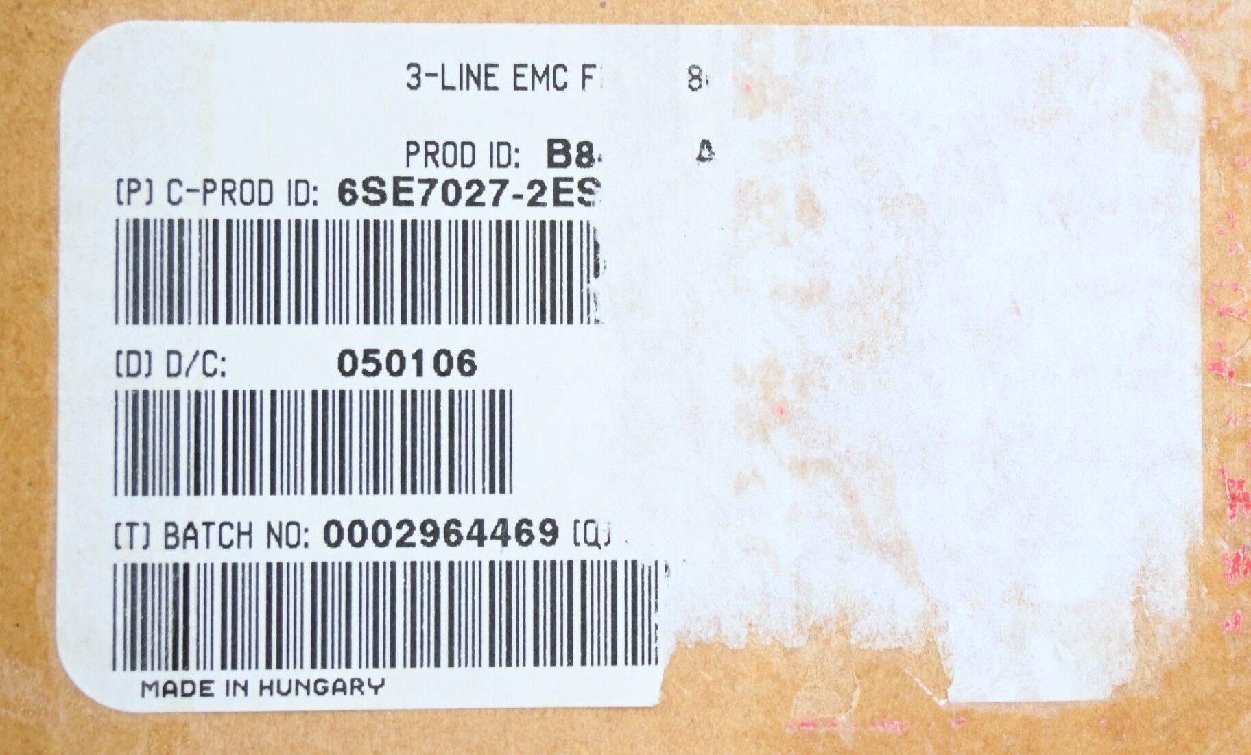 Siemens Simovert Funkentstörfilter 6SE7027-2ES87-0FB1 ( 6SE7 027-2ES87-0FB1 )