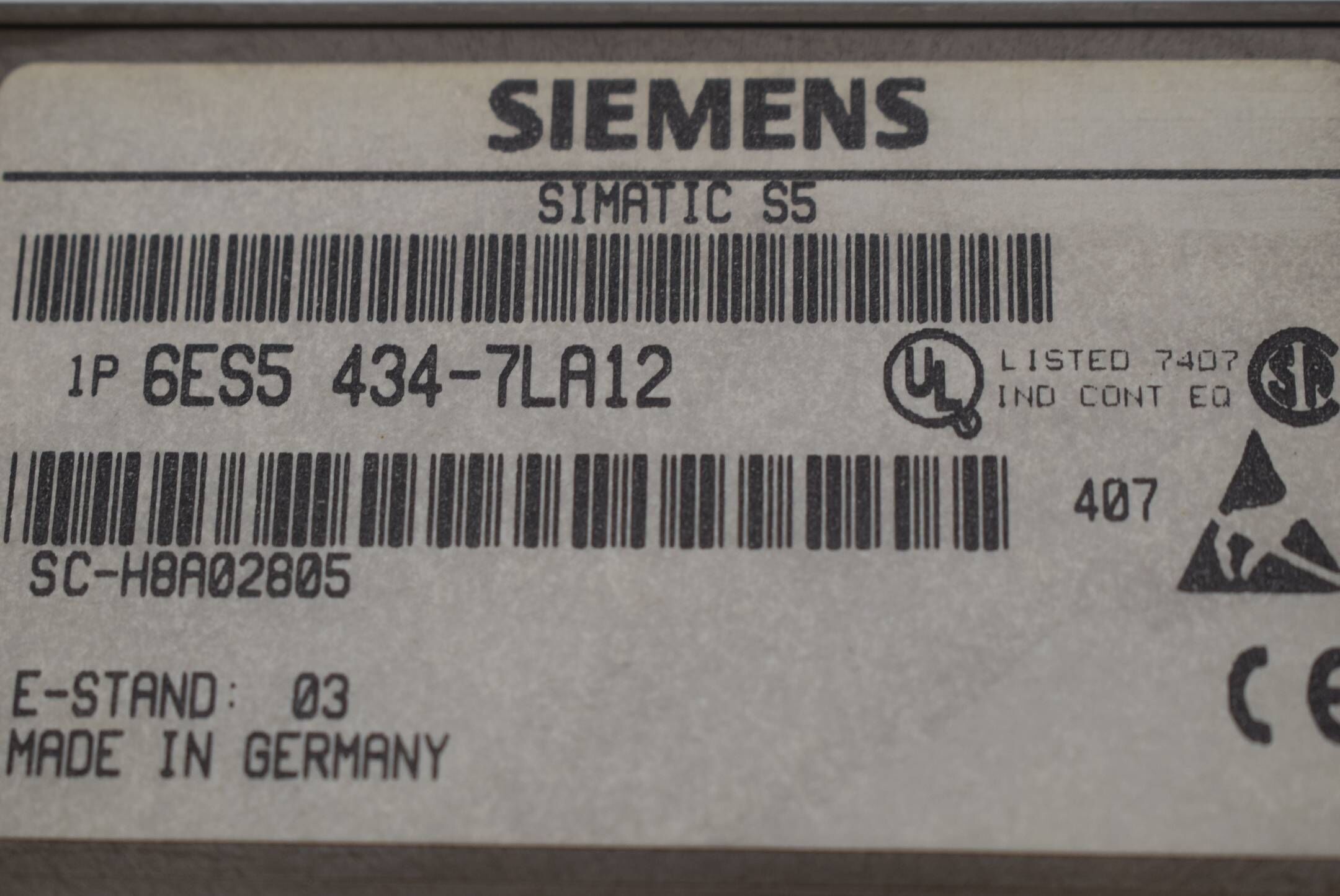 Siemens simatic S5 Digitaleingabe 434 S5-115U/F 6ES5 434-7LA12 ( 6ES5434-7LA12 )