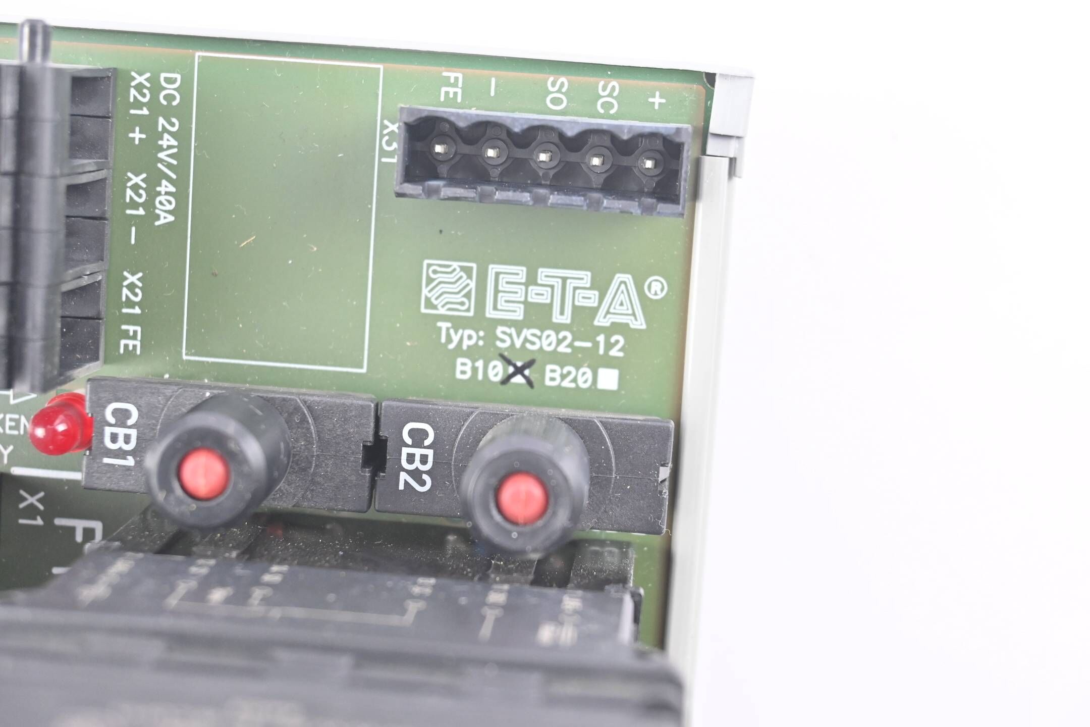 E-T-A ETA Stromverteilungssystem konfiguriert SVS02-12 inkl. ESX10 + SB-S11
