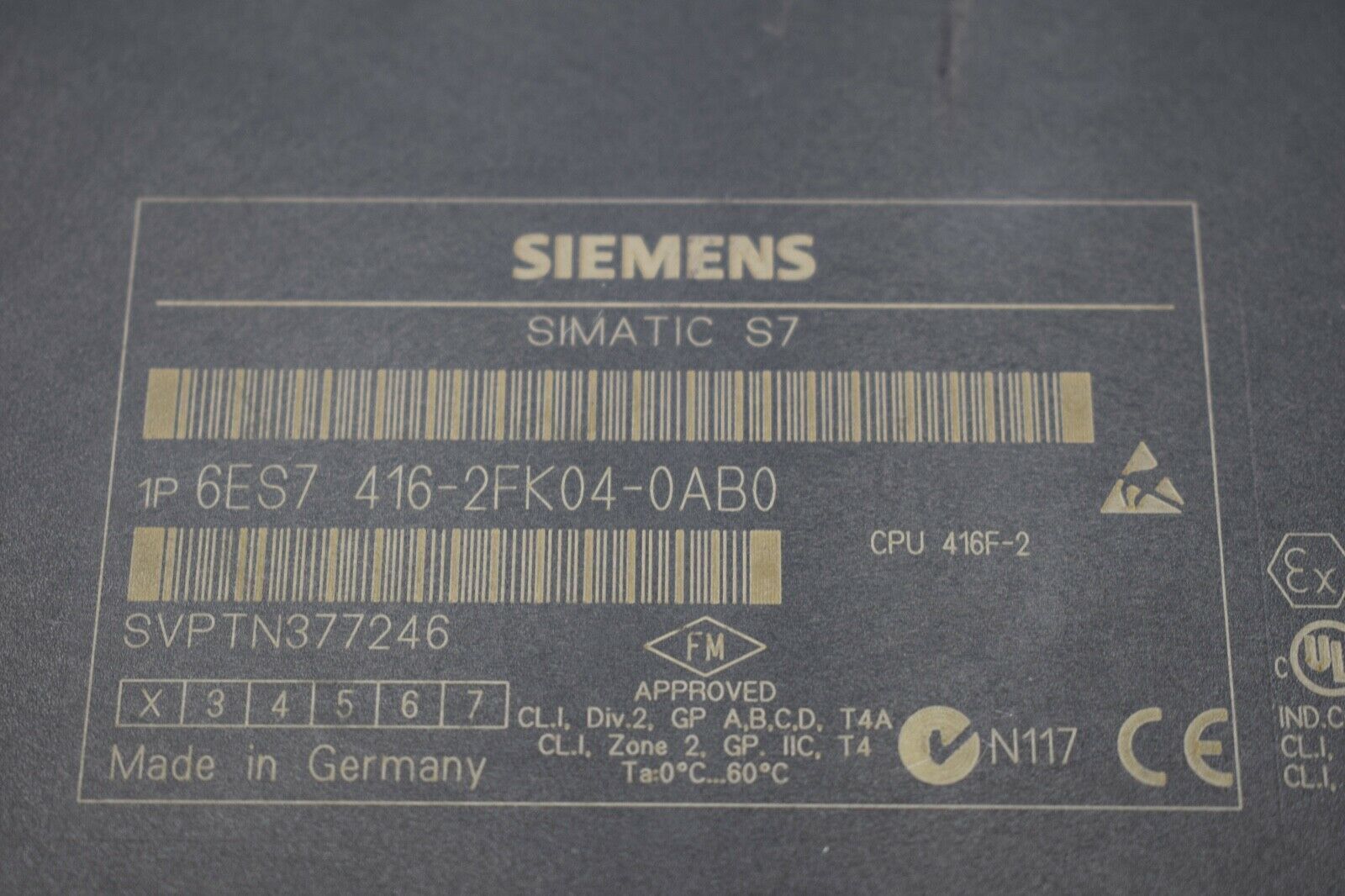 Siemens simatic S7-400 CPU 416F-2 6ES7 416-2FK04-0AB0 ( 6ES7416-2FK04-0AB0 )