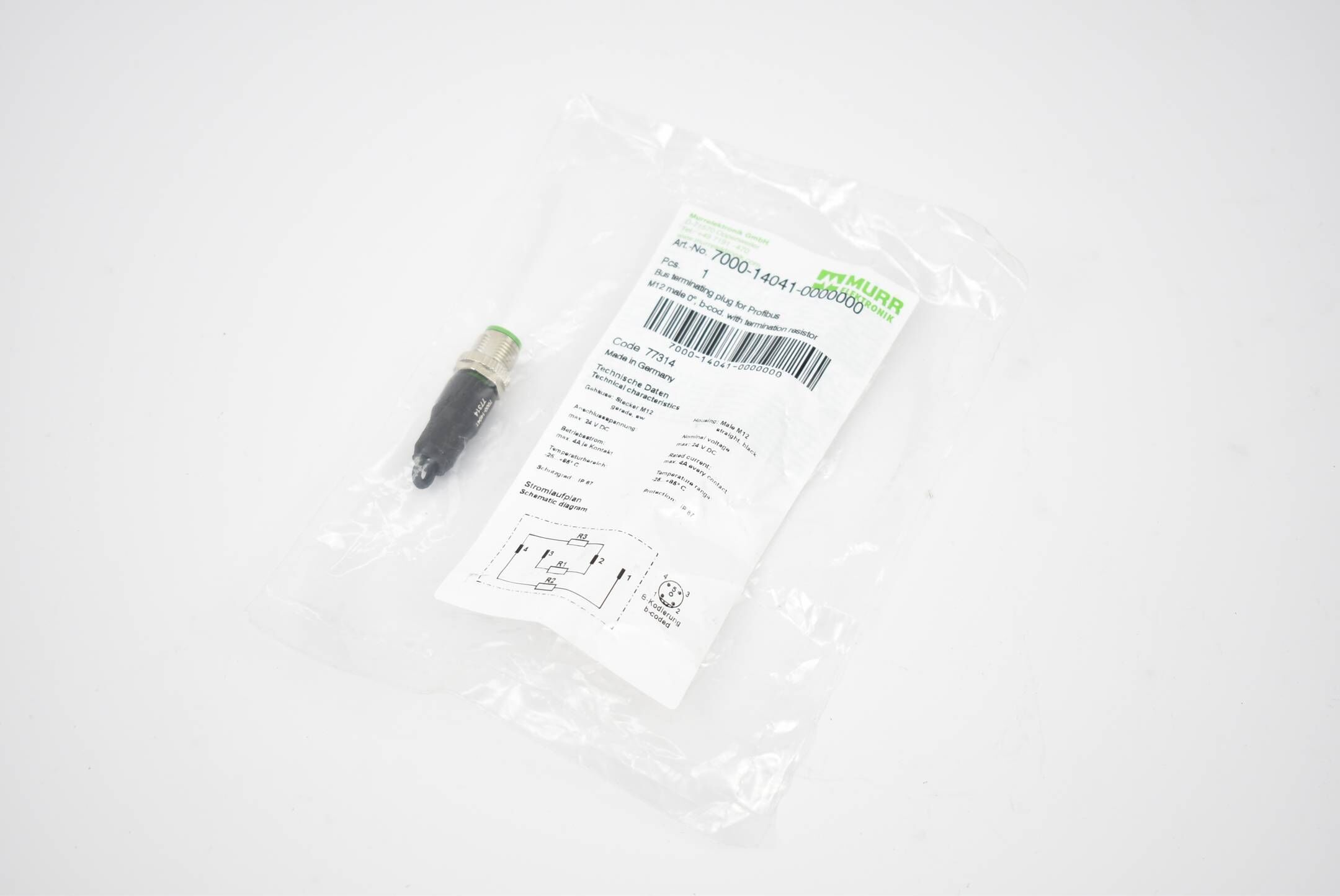 Murr Elektronik Busabschlussstecker M12 7000-14041-0000000 ( 77314 )