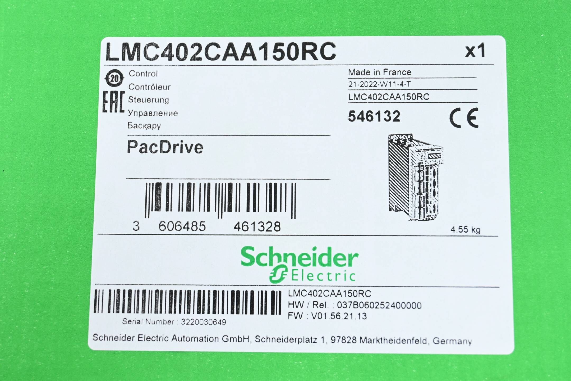 Schneider Electric Motion-Controller LMC400 PacDrive LMC402CAA150RC
