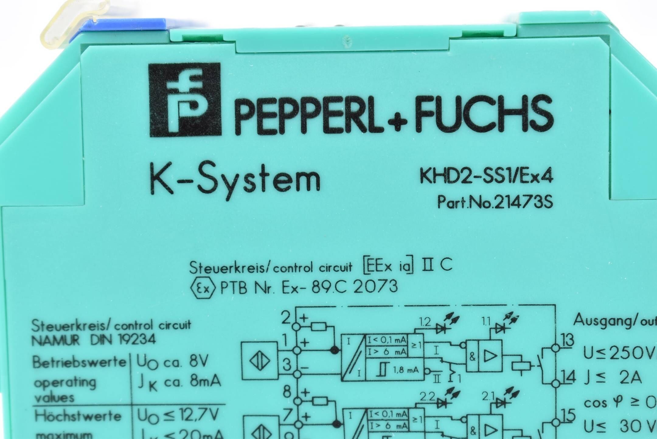 Pepperl & Fuchs Schaltverstärker 8V 8mA KHD2-SS1/Ex4 ( 21473S )