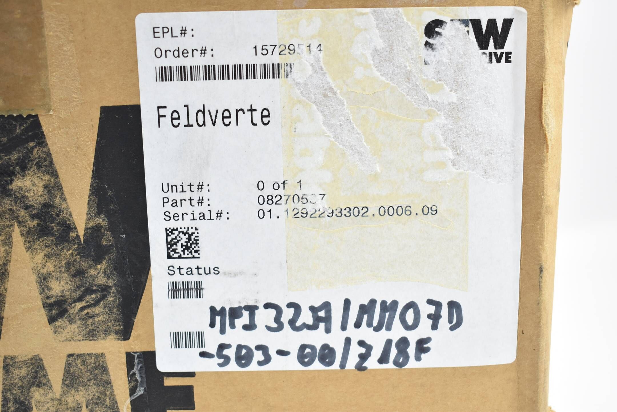 SEW Eurodrive Feldverteiler MFI32A/MM07D-503-00/Z18F 0/AF0