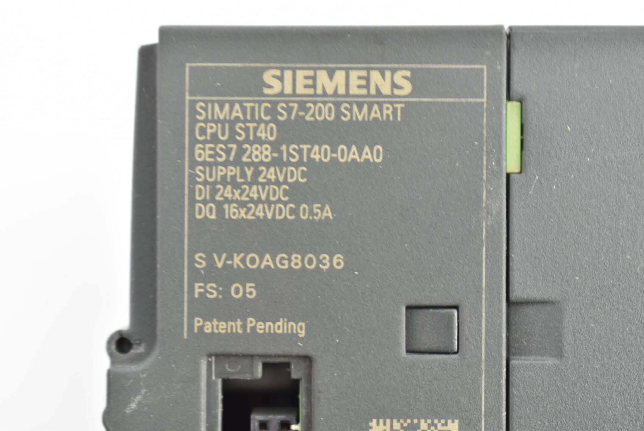 Siemens simatic S7-200 smart 24VDC 6ES7 288-1ST40-0AA0 ( 6ES7288-1ST40-0AA0 ) E5