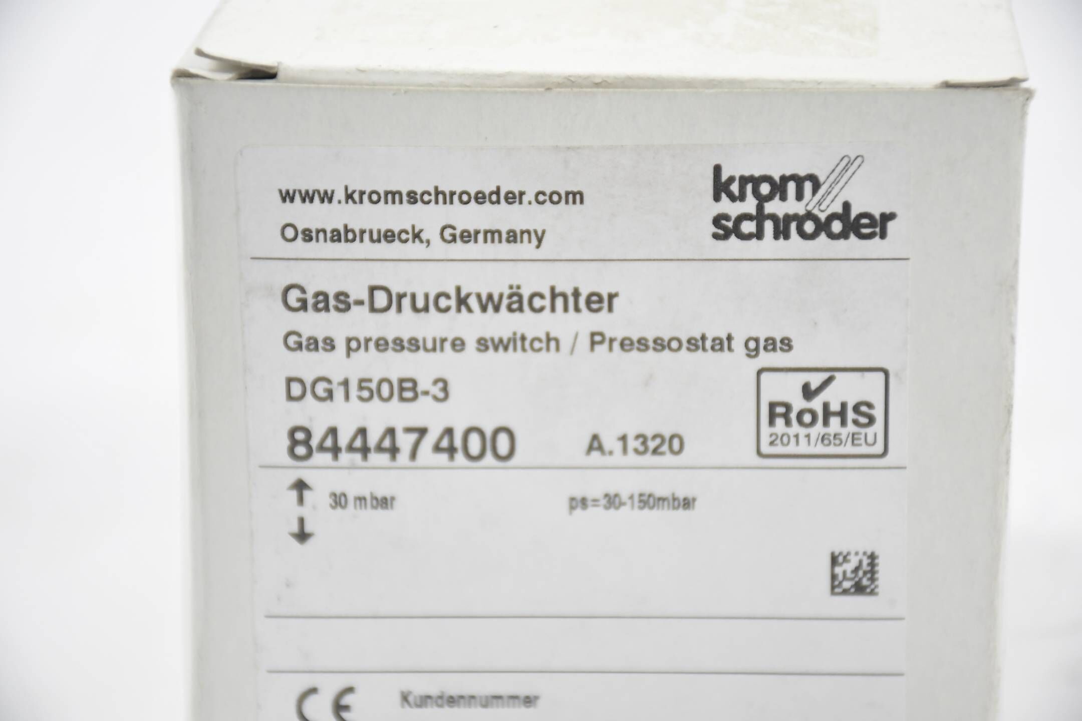 Krom Schröder Gas-Druckwächter DG150B-3 ( 84447400 )