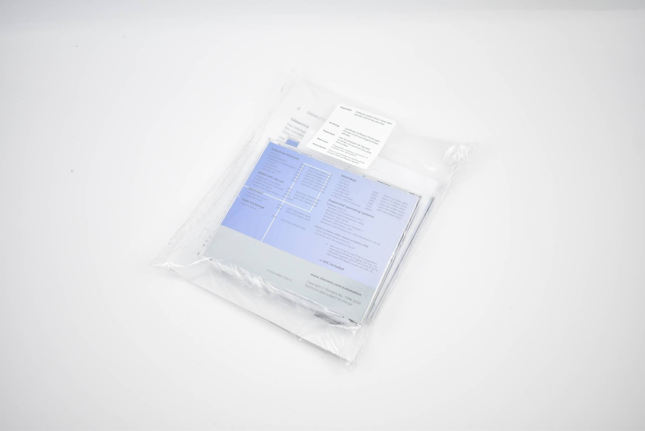 Siemens Simatic WinAC Slot 412/412 V4.0 Software A5E00434642