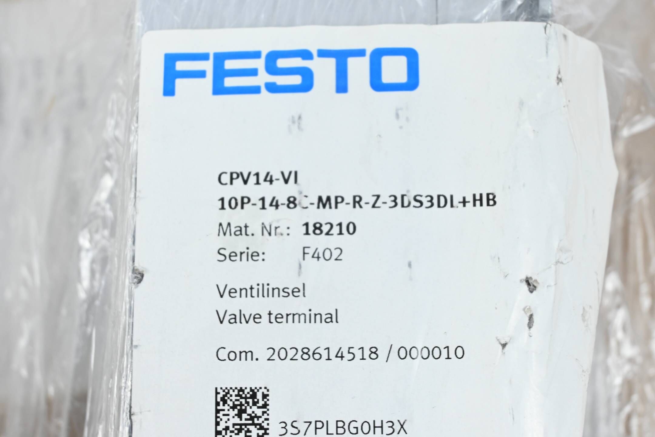 Festo Ventilinsel CPV14-VI 10P-14-8C-MP-R-Z-3DS3DL+HB ( 18210 )