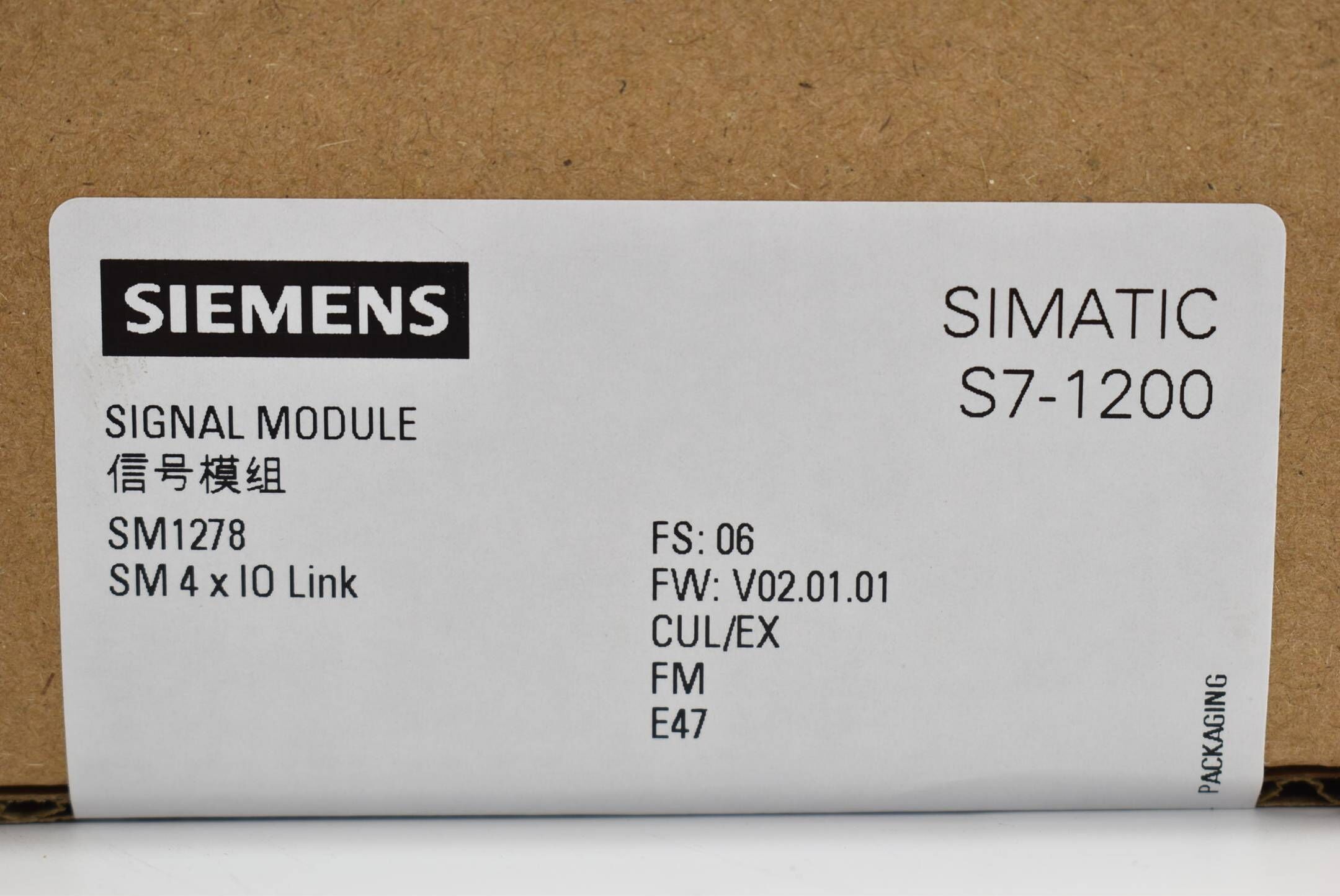 Siemens Simatic S7-1200 6ES7278-4BD32-0XB0 ( 6ES7 278-4BD32-0XB0 ) E6