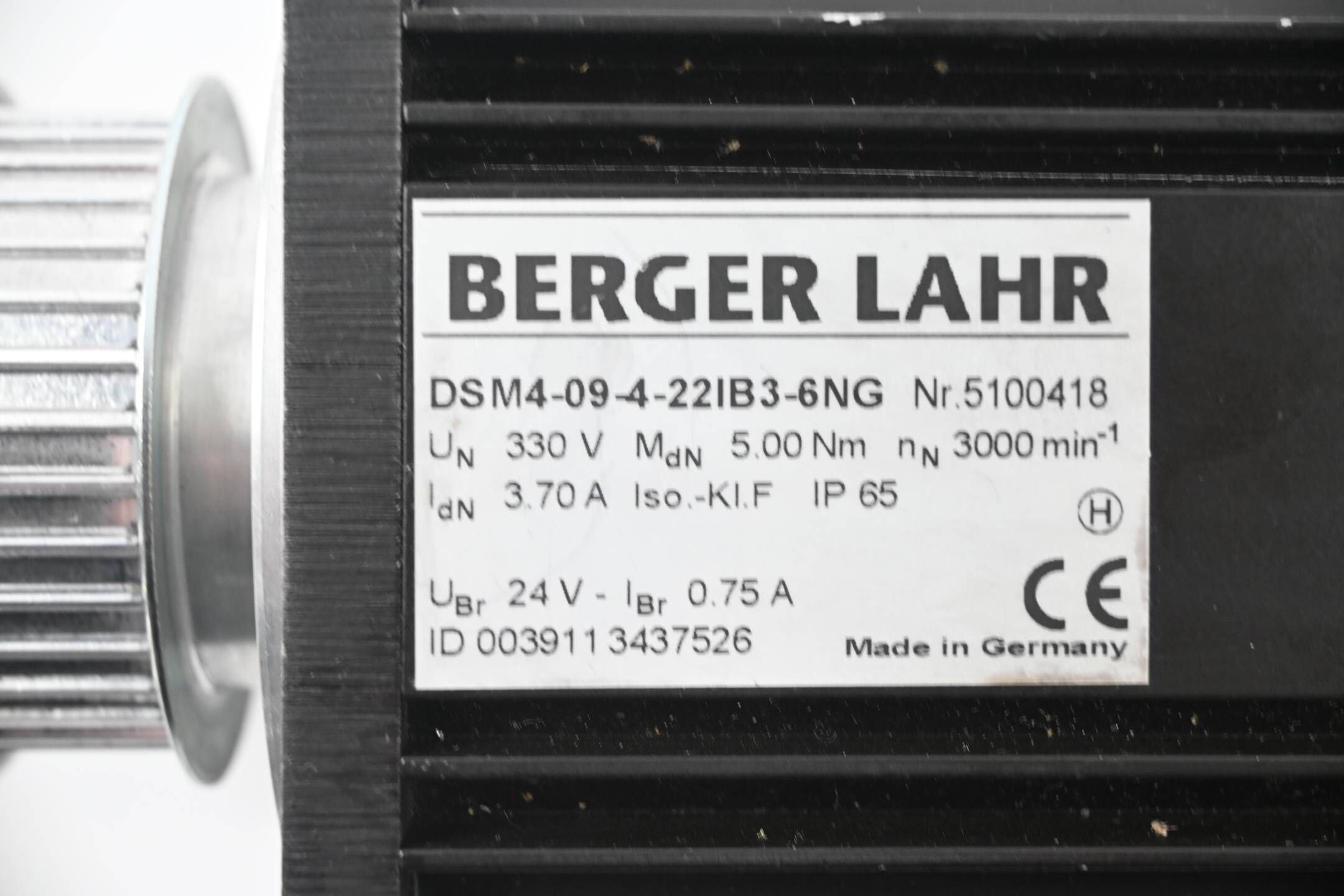 Berger Lahr AC-Servomotor DSM4-09-4-22IB3-6NG