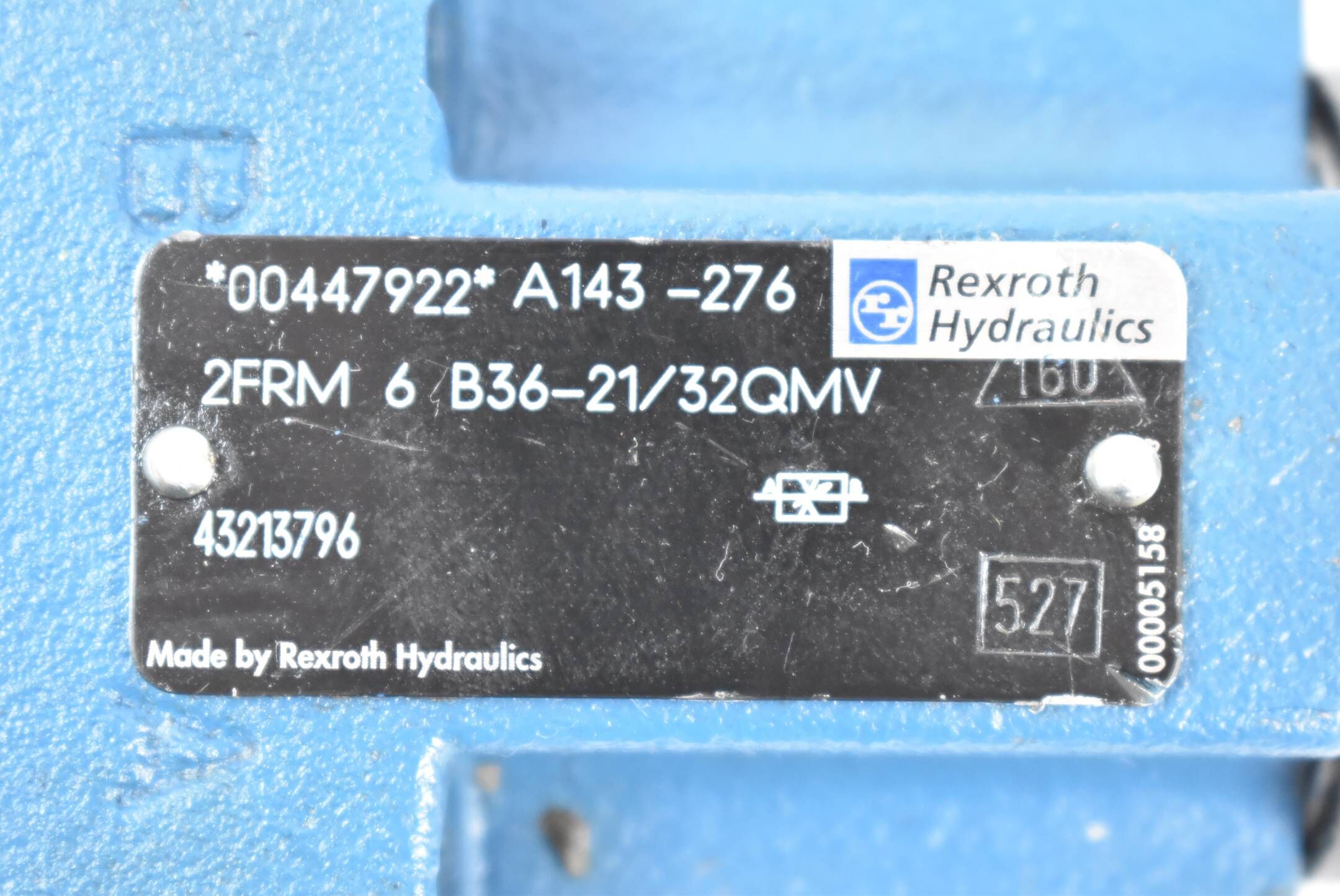 Rexroth 2-Wege-Stromregelventil 2FRM 6 B36-21/32 QMV ( 00447922 ) ohne Schlüssel