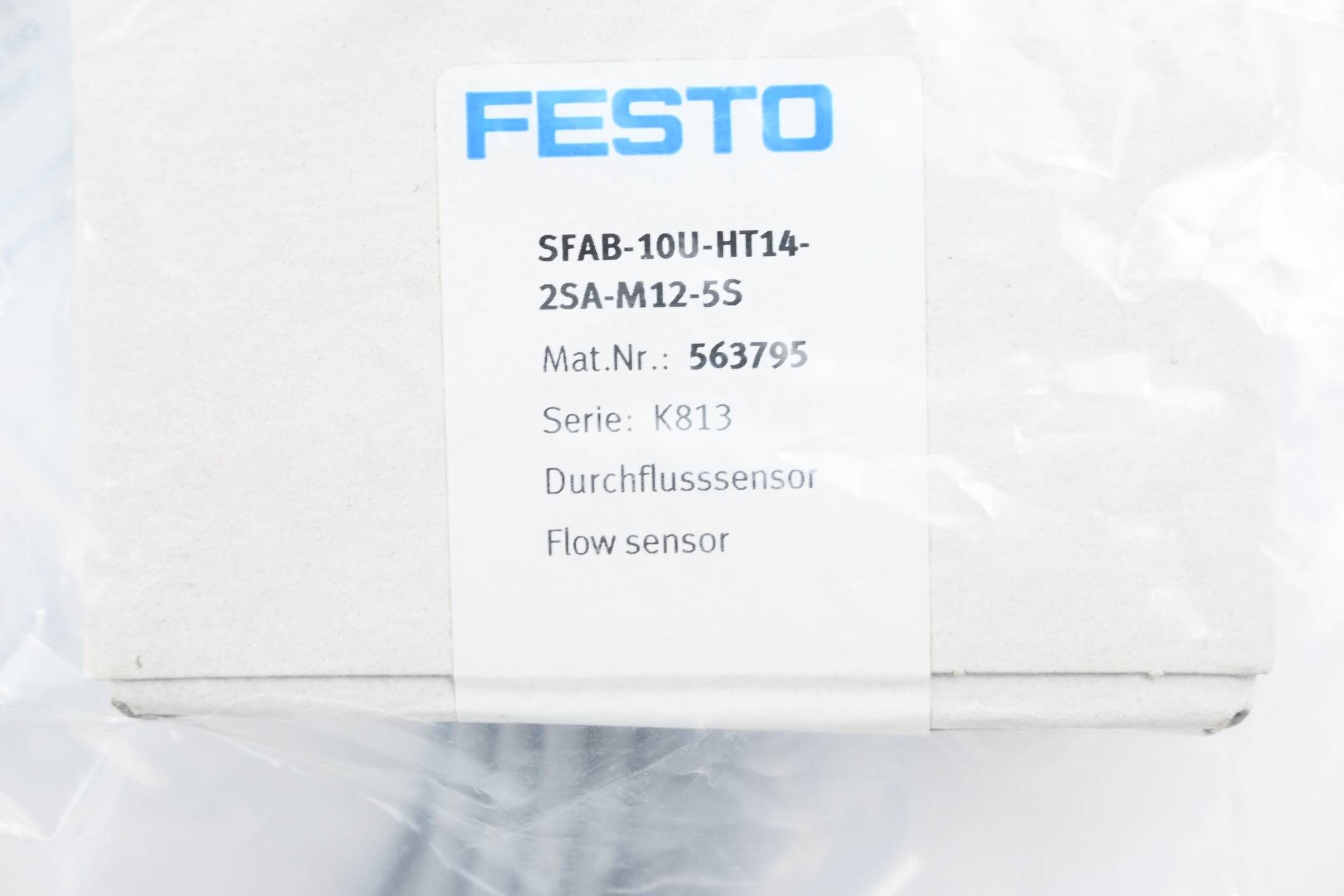 Festo Durchflusssensor SFAB-10U-HT14-2SA-M12-5S inkl. NEBU-M12G5-K-5-LE5