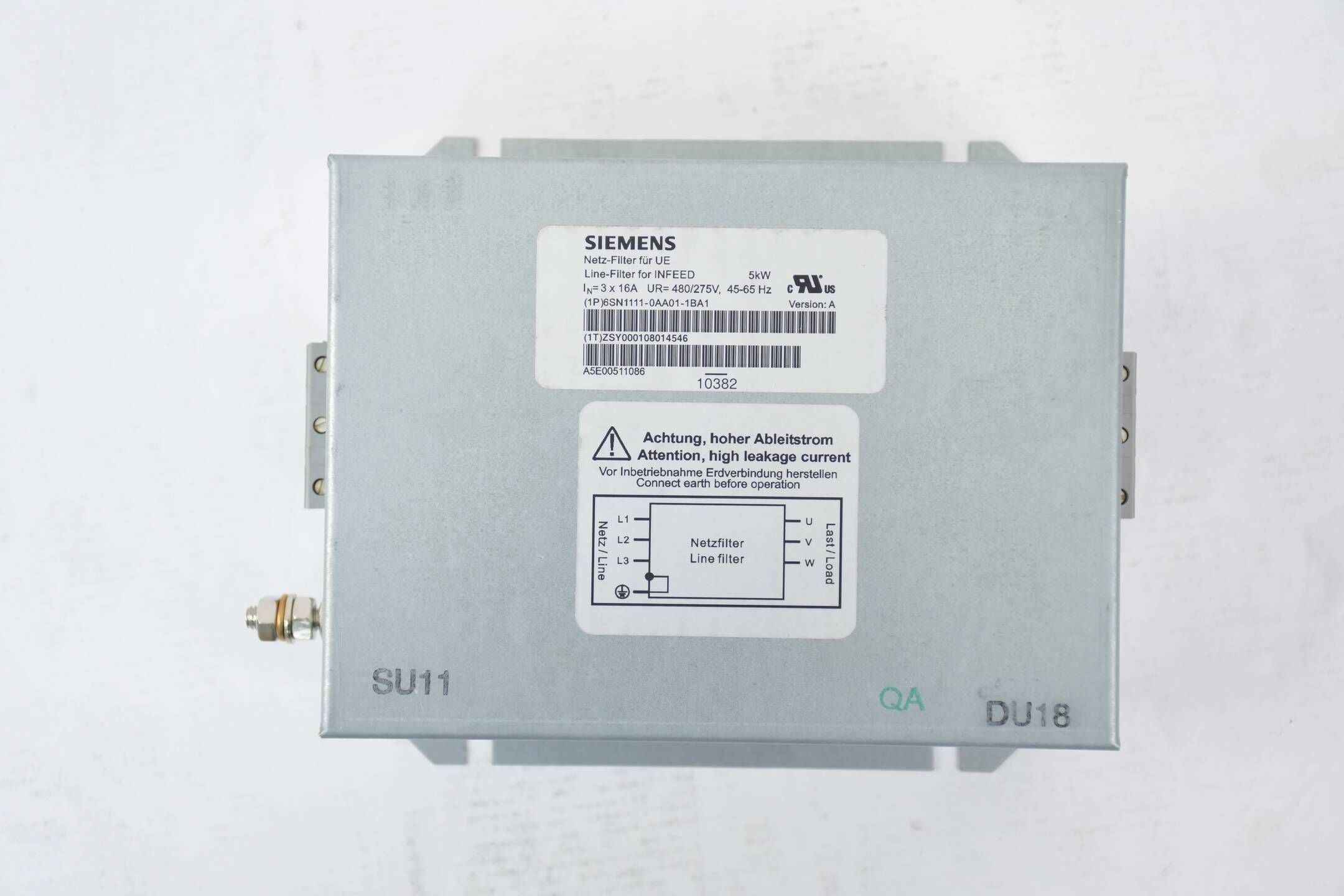 Siemens Netzfilter Simodrive 611 6SN1111-0AA01-1BA1 ( 6SN1 111-0AA01-1BA1 )