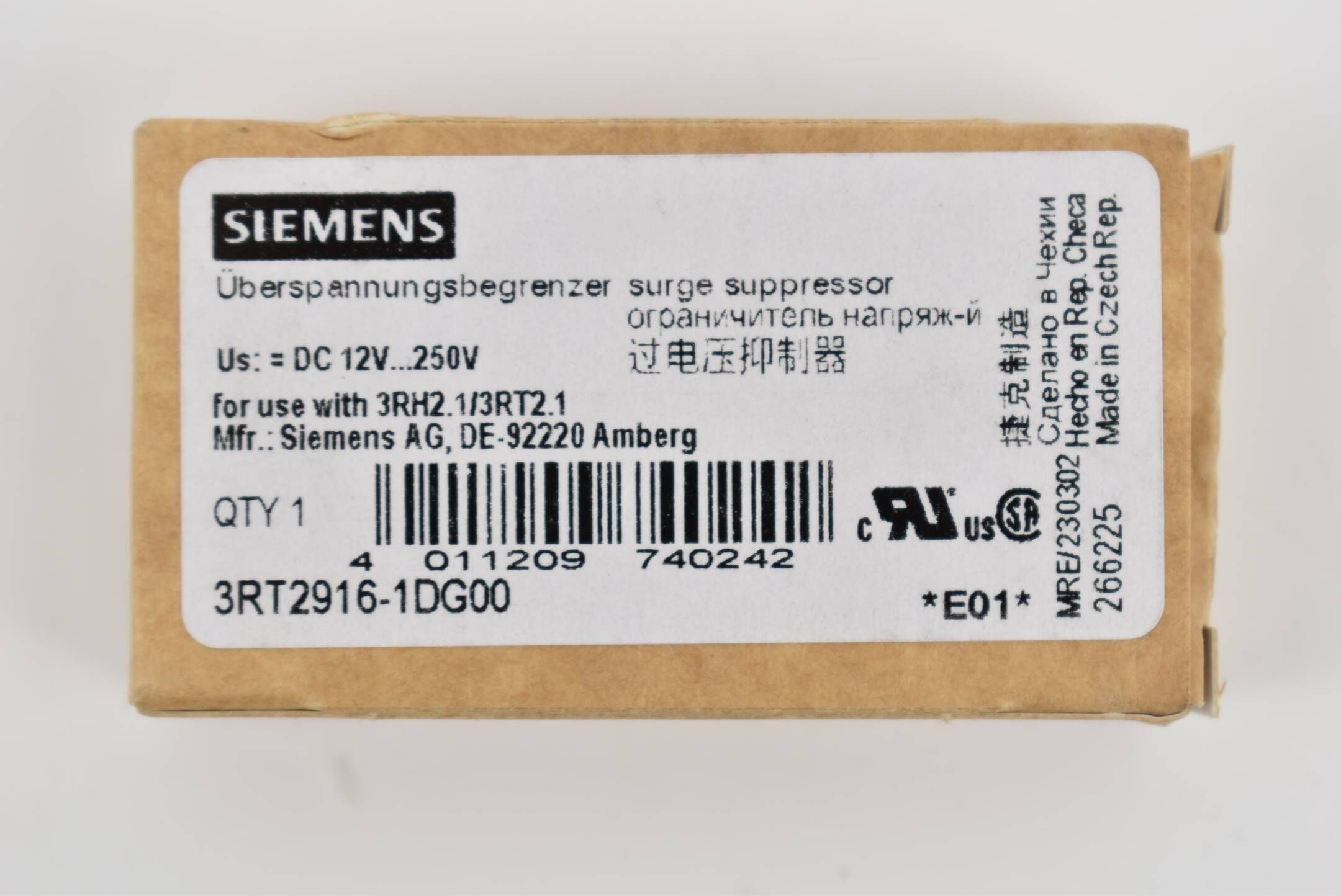 Siemens Überspannungsbegrenzer DC 12-250 V 3RT2 916-1DG00 ( 3RT2916-1DG00 )