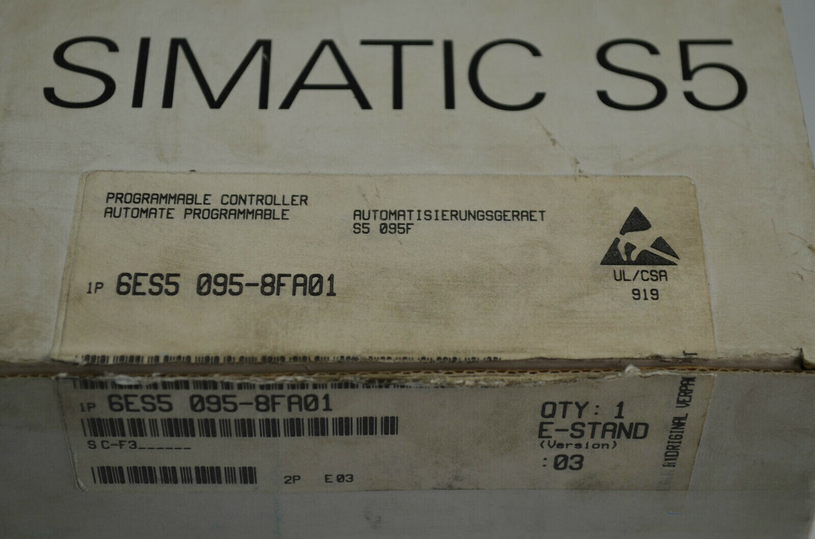 Siemens simatic S5 095F 6ES5095-8FA01 ( 6ES5 095-8FA01 )