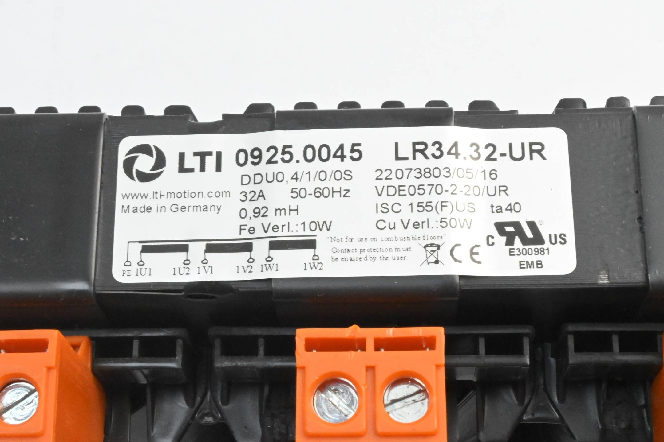 LTI Netzdrossel LR34.32-UR ( 0925.0045 )
