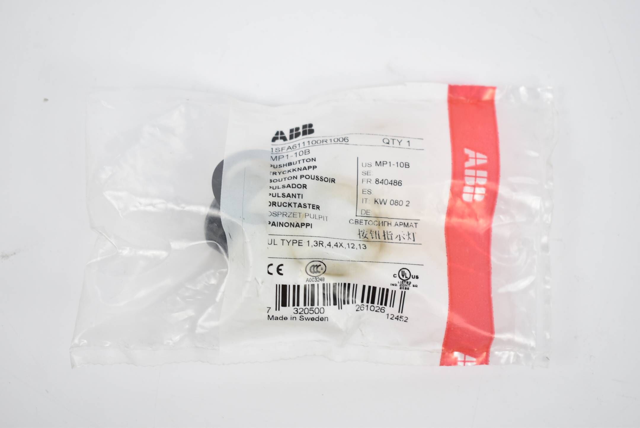 ABB Drucktaster MP1-10B 1SFA611100R1006