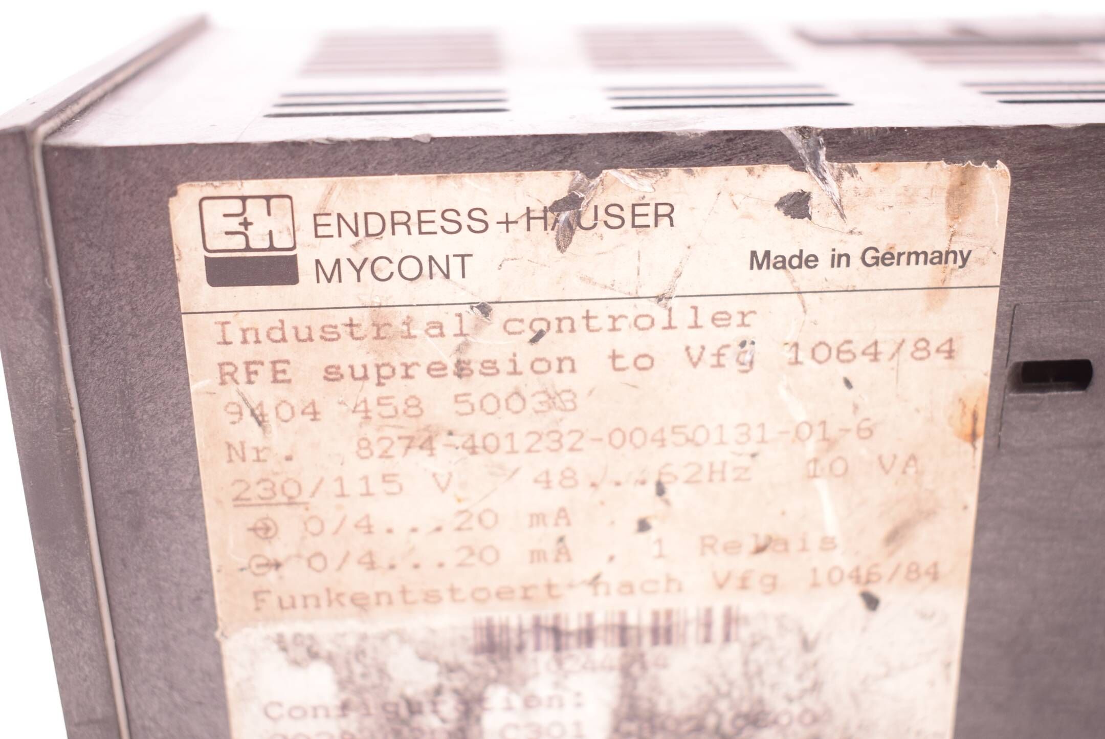 Endress+Hauser MyCont XR25 9404 458 50033 