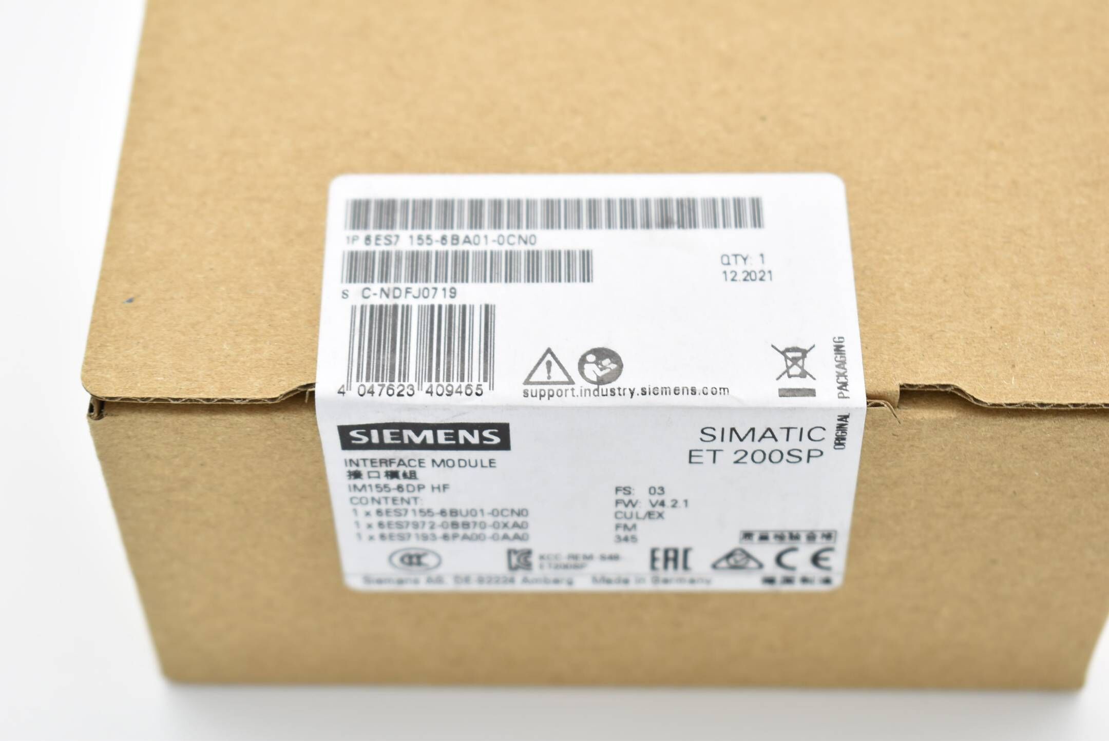 Siemens simatic ET200SP IM155-6DP HF 6ES7 155-6BA01-0CN0 ( 6ES7155-6BA01-0CN0 )