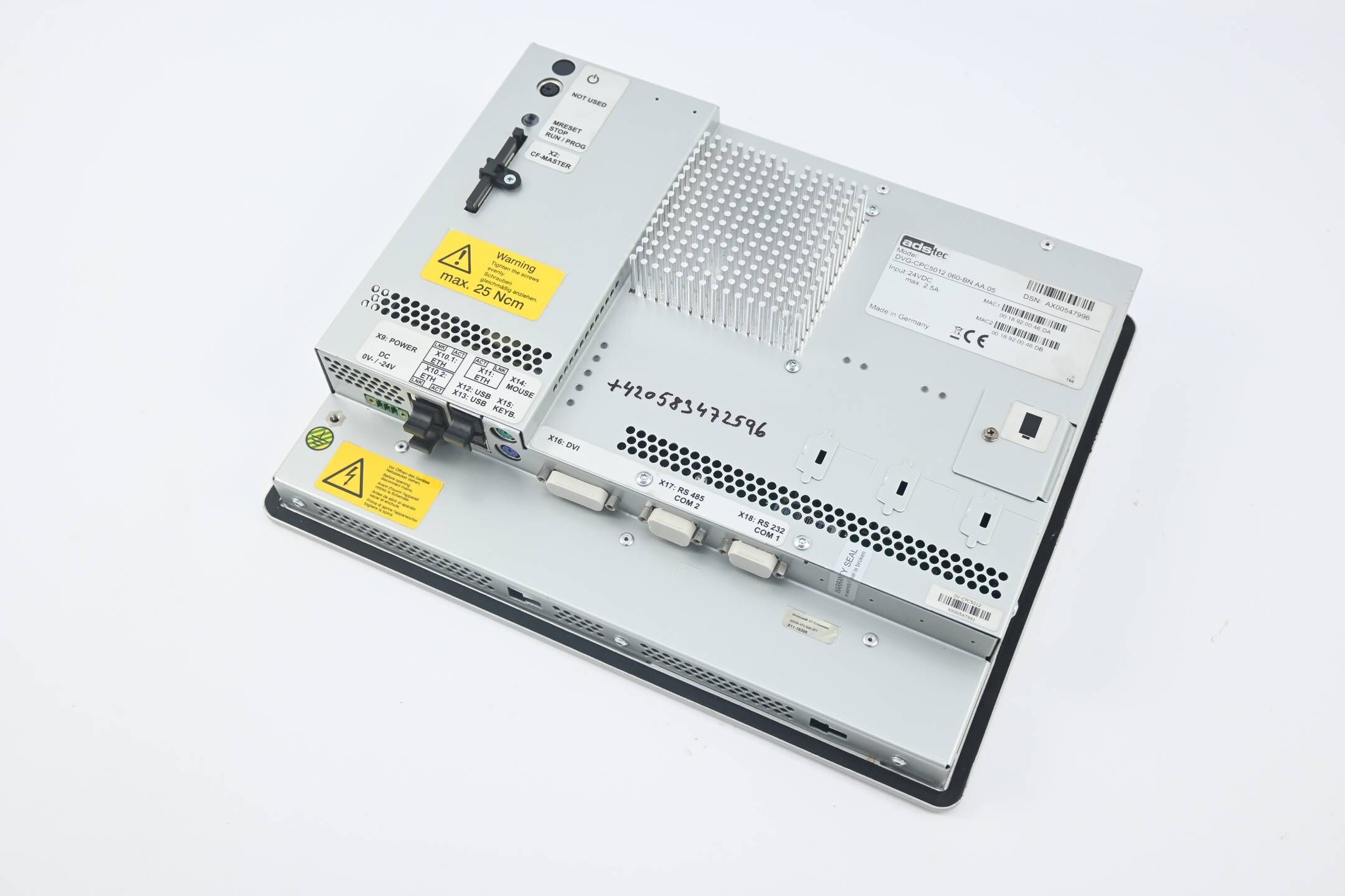 ADStec Panel DVG-CPC5012 060-BN AA.05