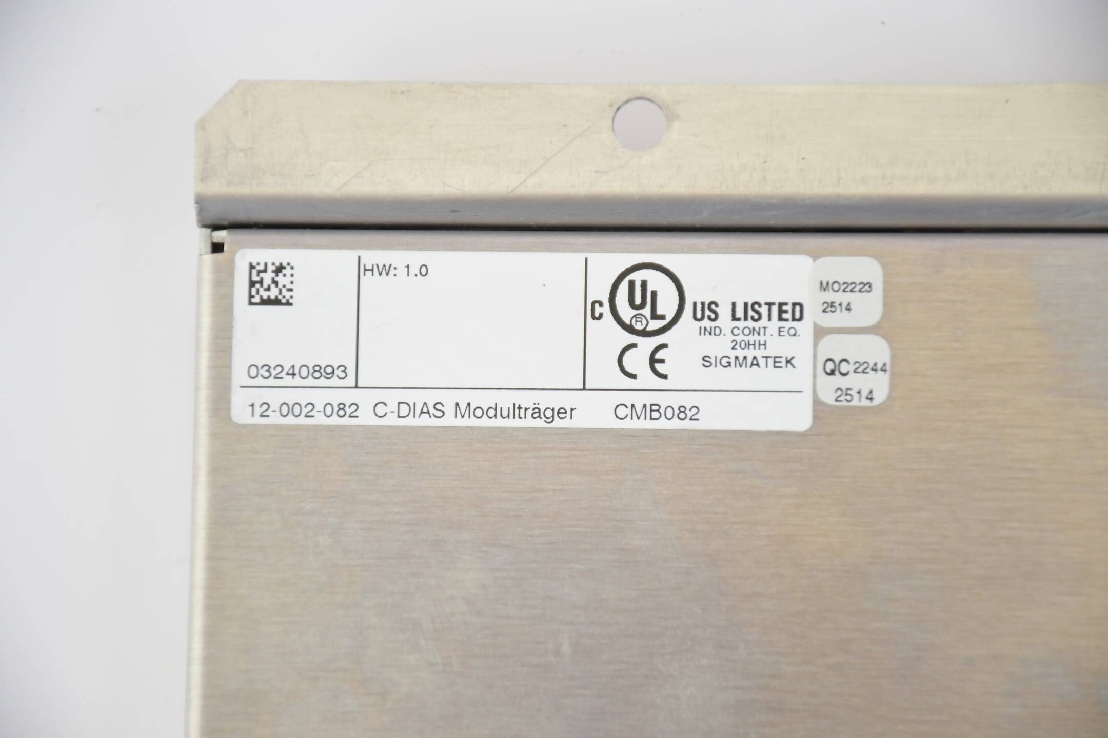 Sigmatek C-DIAS Modulträger CMB082 12-002-082