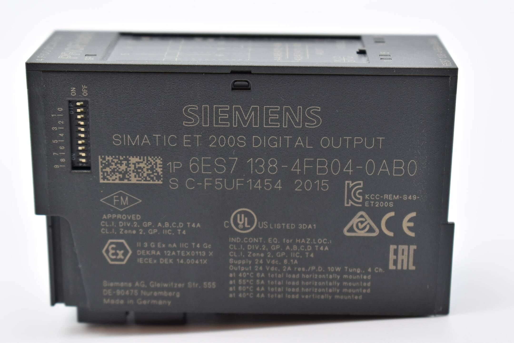 Siemens Simatic PROFIsafe ET 200S 6ES7138-4FB04-0AB0 ( 6ES7 138-4FB04-0AB0 ) 
