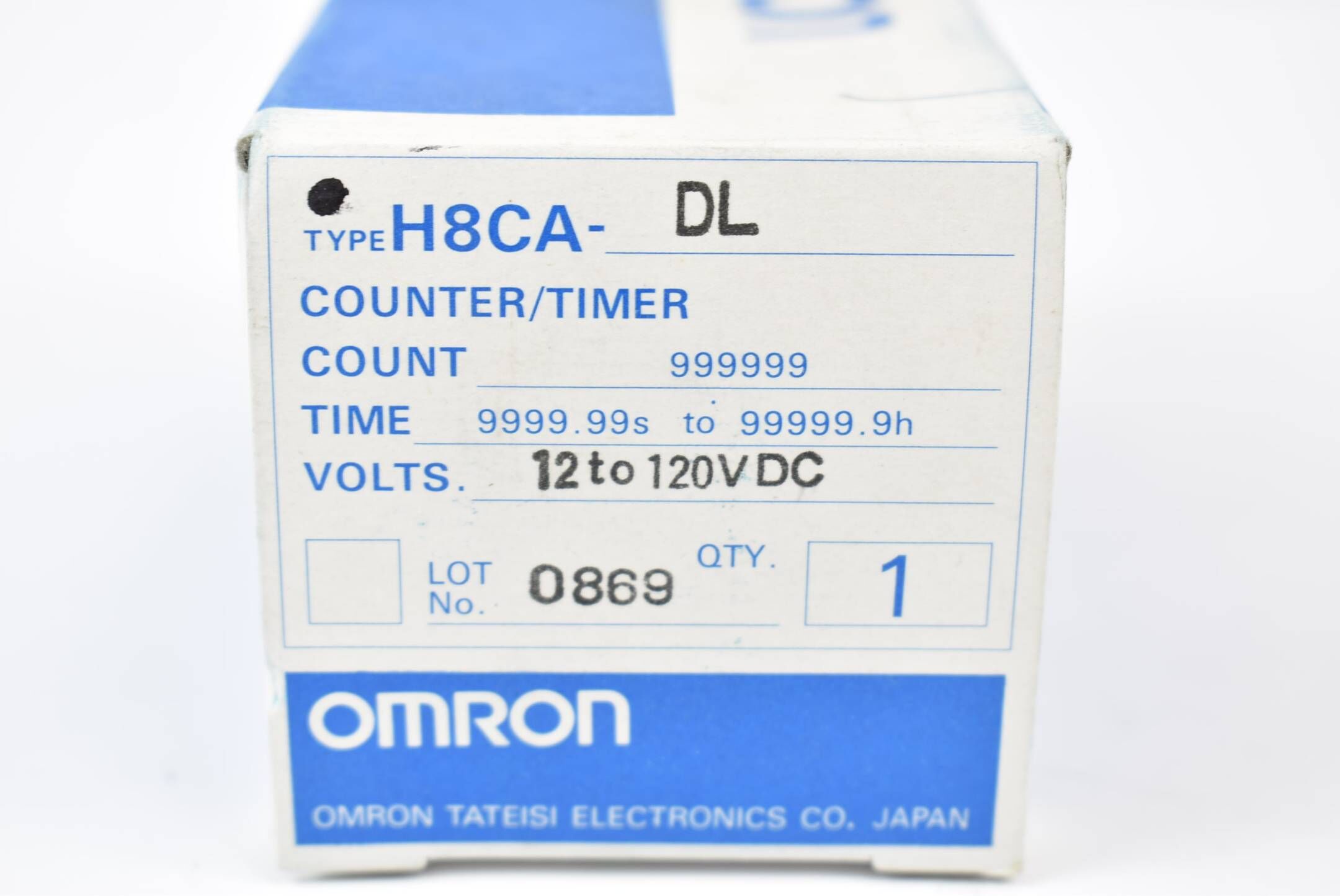 Omron Counter/Timer H8CA-DL Count 999999 Time 9999.99s to 99999.9h 12 to 120 VDC
